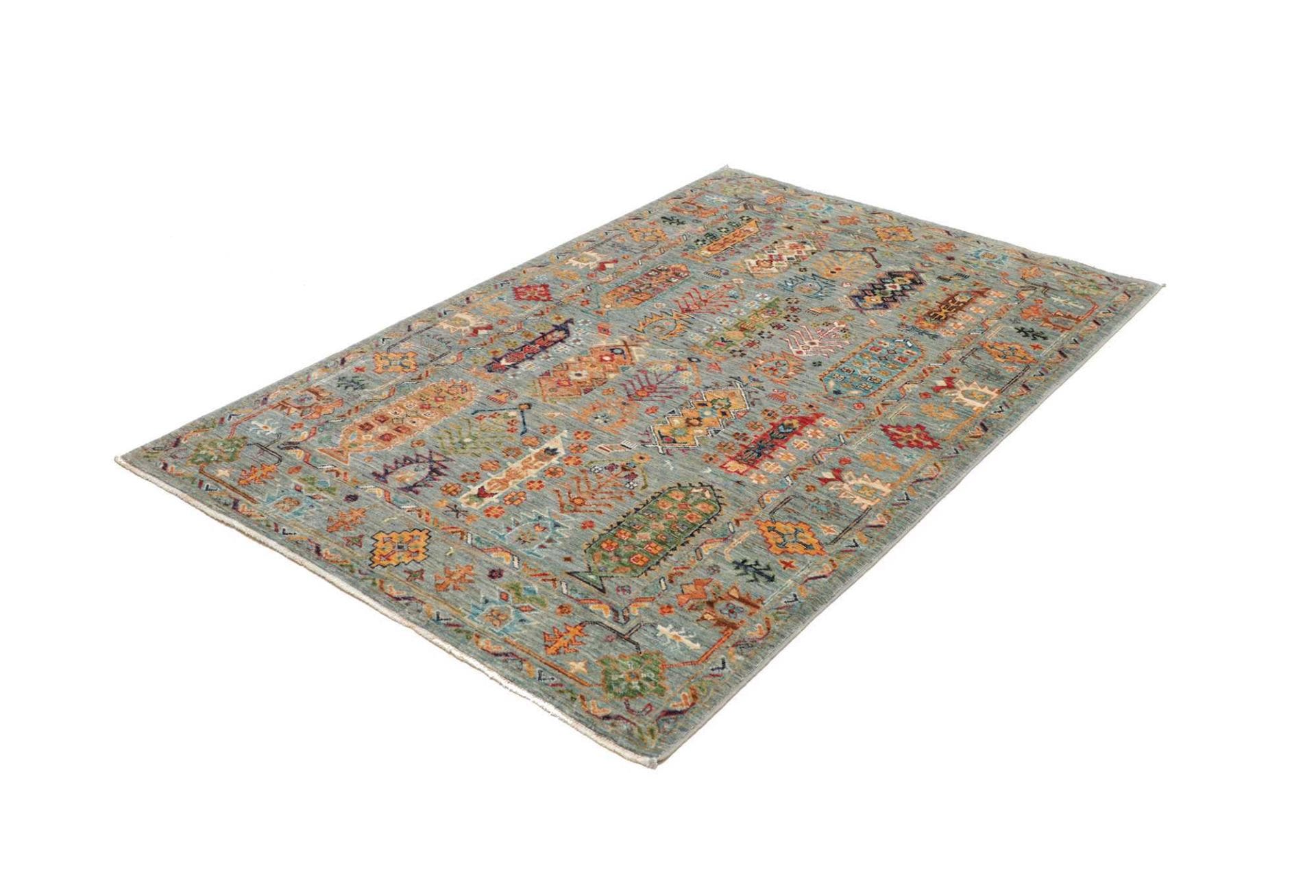 Samarkand Orientteppich 126 x 187cm | Handgeknüpft aus Wolle