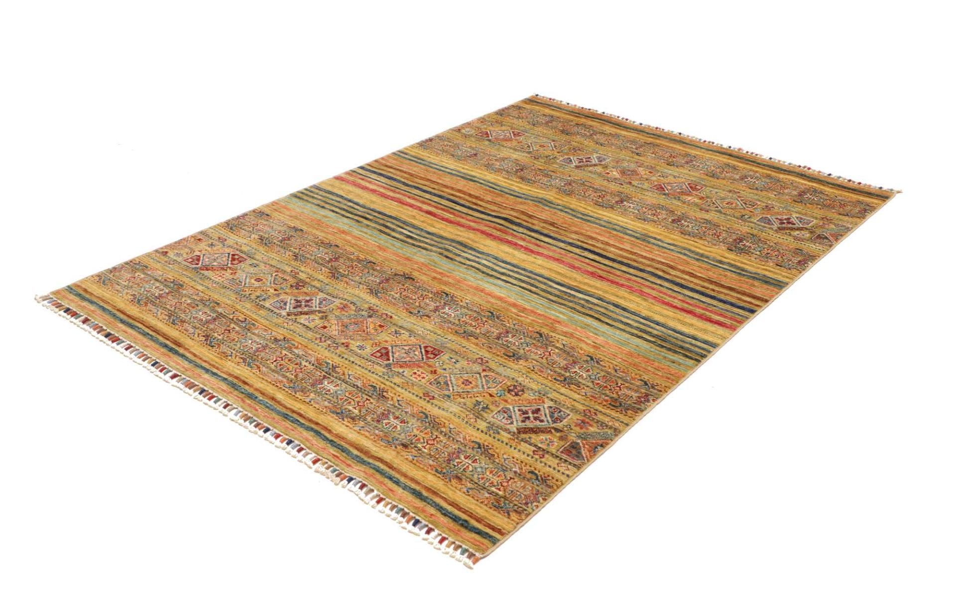Orientteppich Samarkand 151 x 205cm, handgeknüpft, Wolle, modern