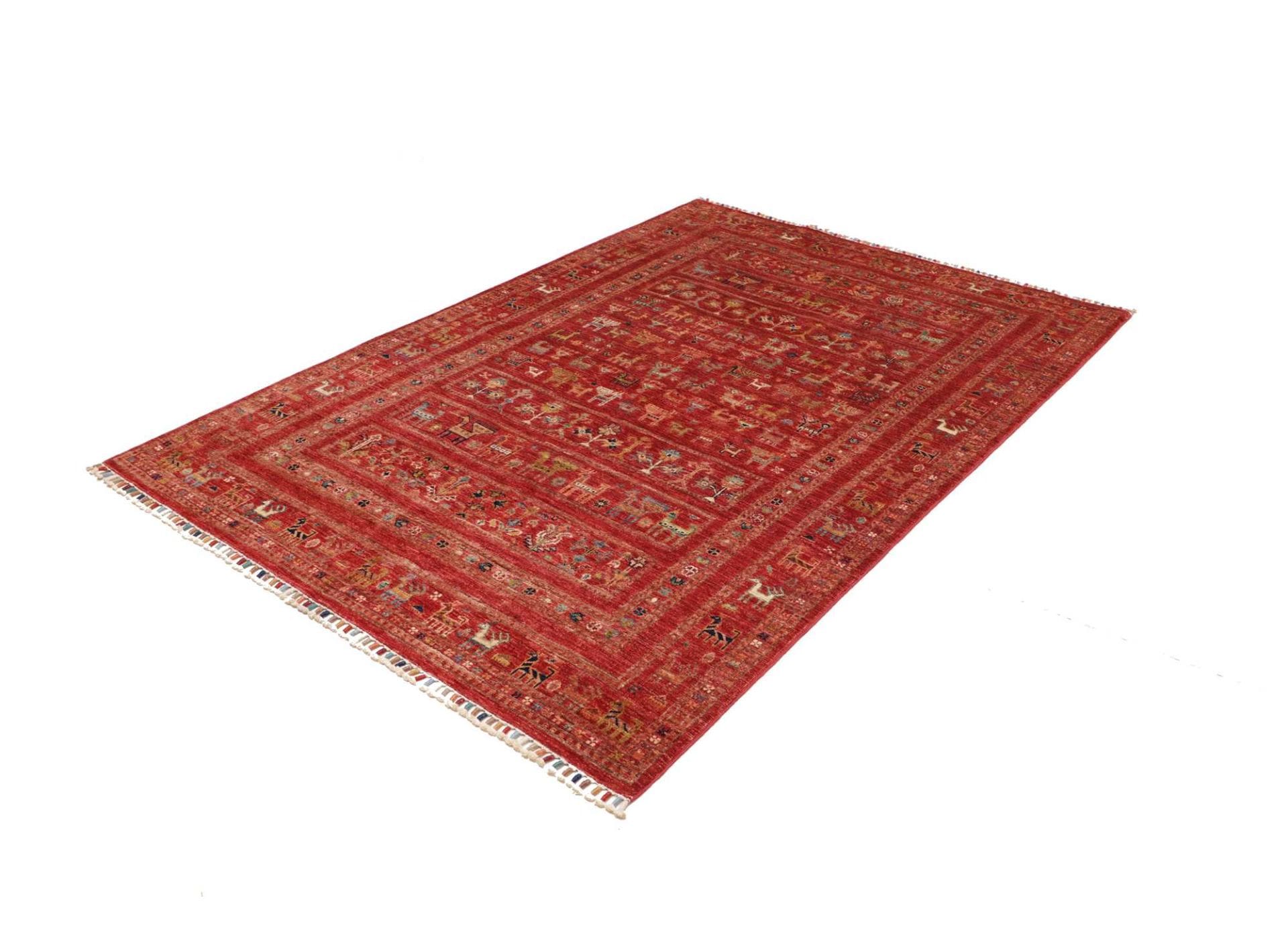 Samarkand Orientteppich 150 x 210cm, handgeknüpft, Wolle