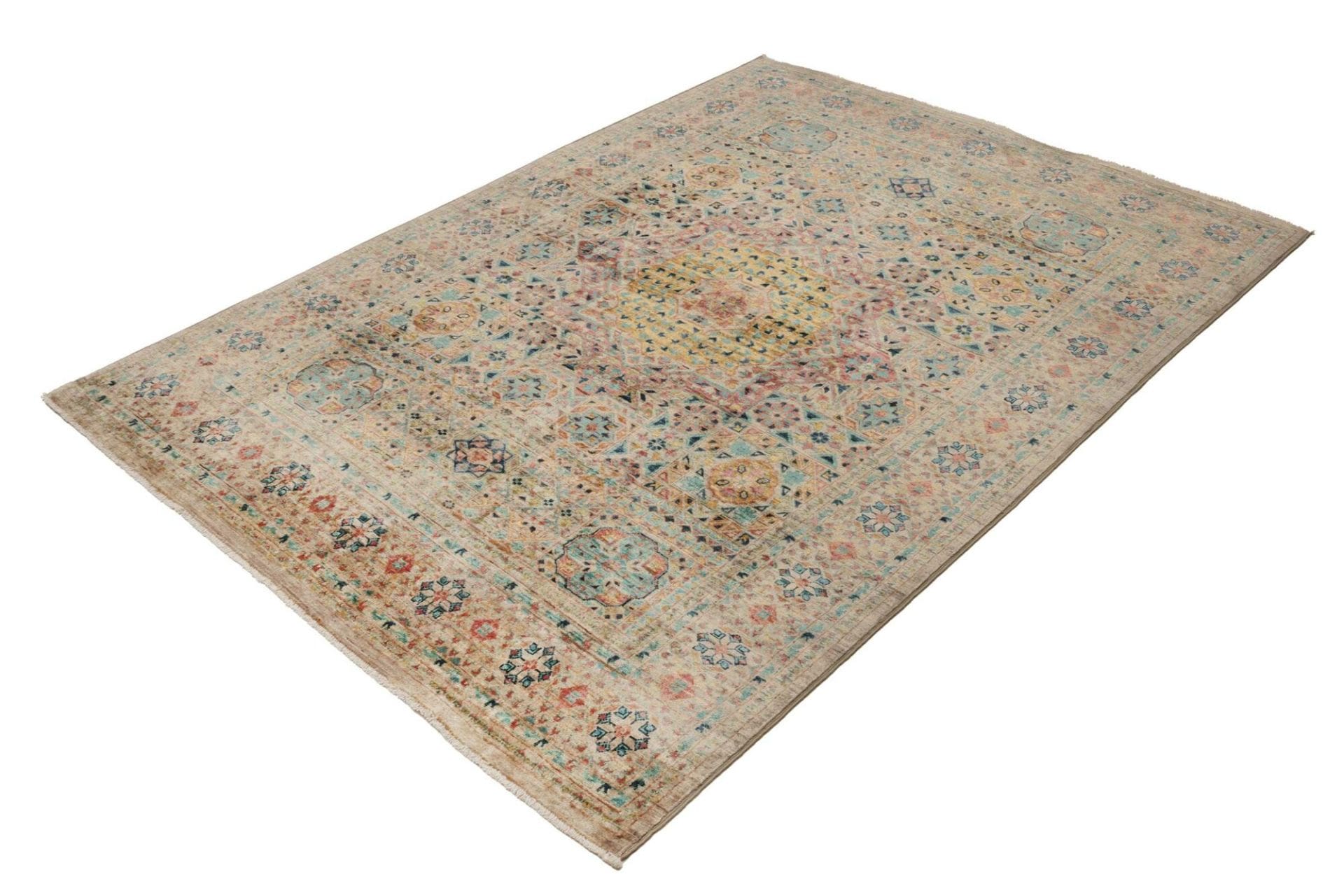 Mamluk Orientteppich 149 x 202cm, handgeknüpft, Schurwolle