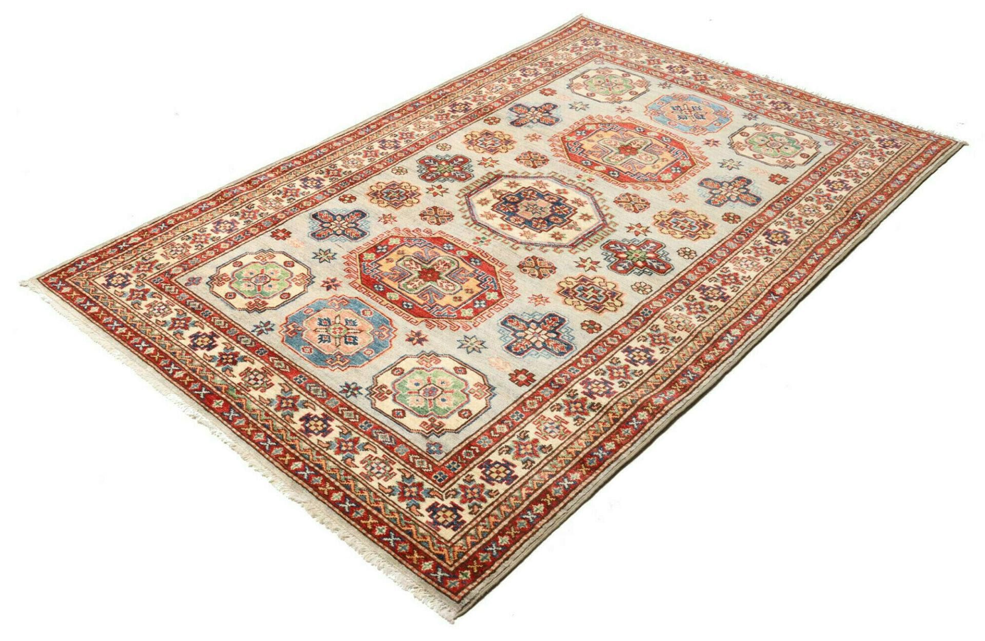 Kazak Teppich 127 x 186 cm – Handgeknüpft, Schurwolle, Orientteppich