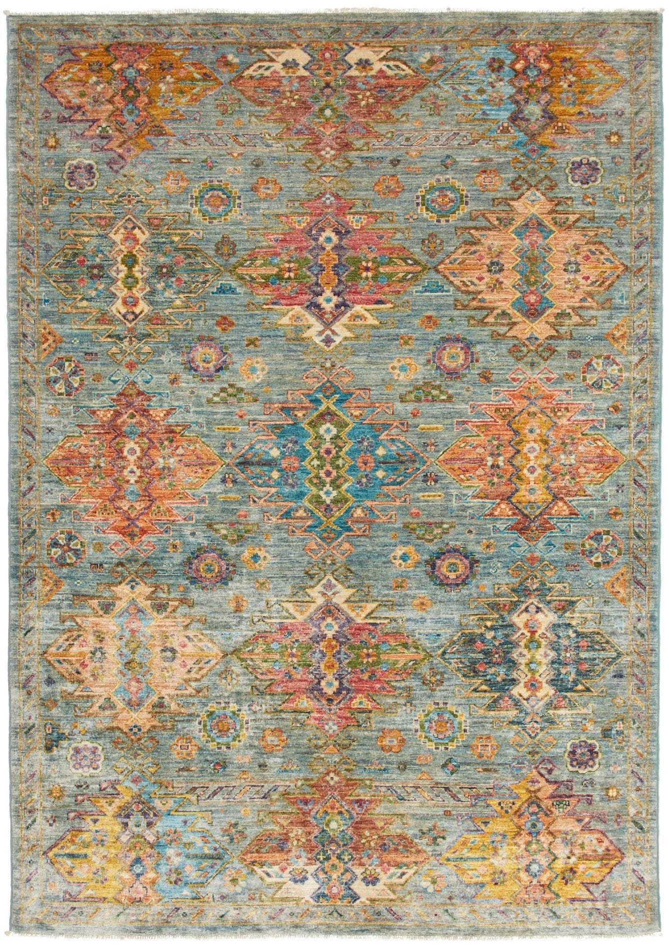 Samarkand Orientteppich 148 x 206cm, handgeknüpft, Wolle