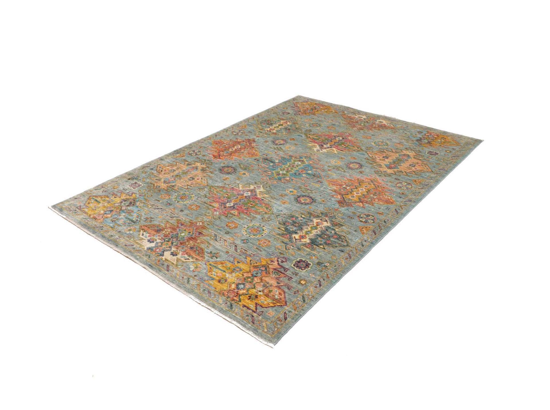 Samarkand Orientteppich 148 x 206cm, handgeknüpft, Wolle