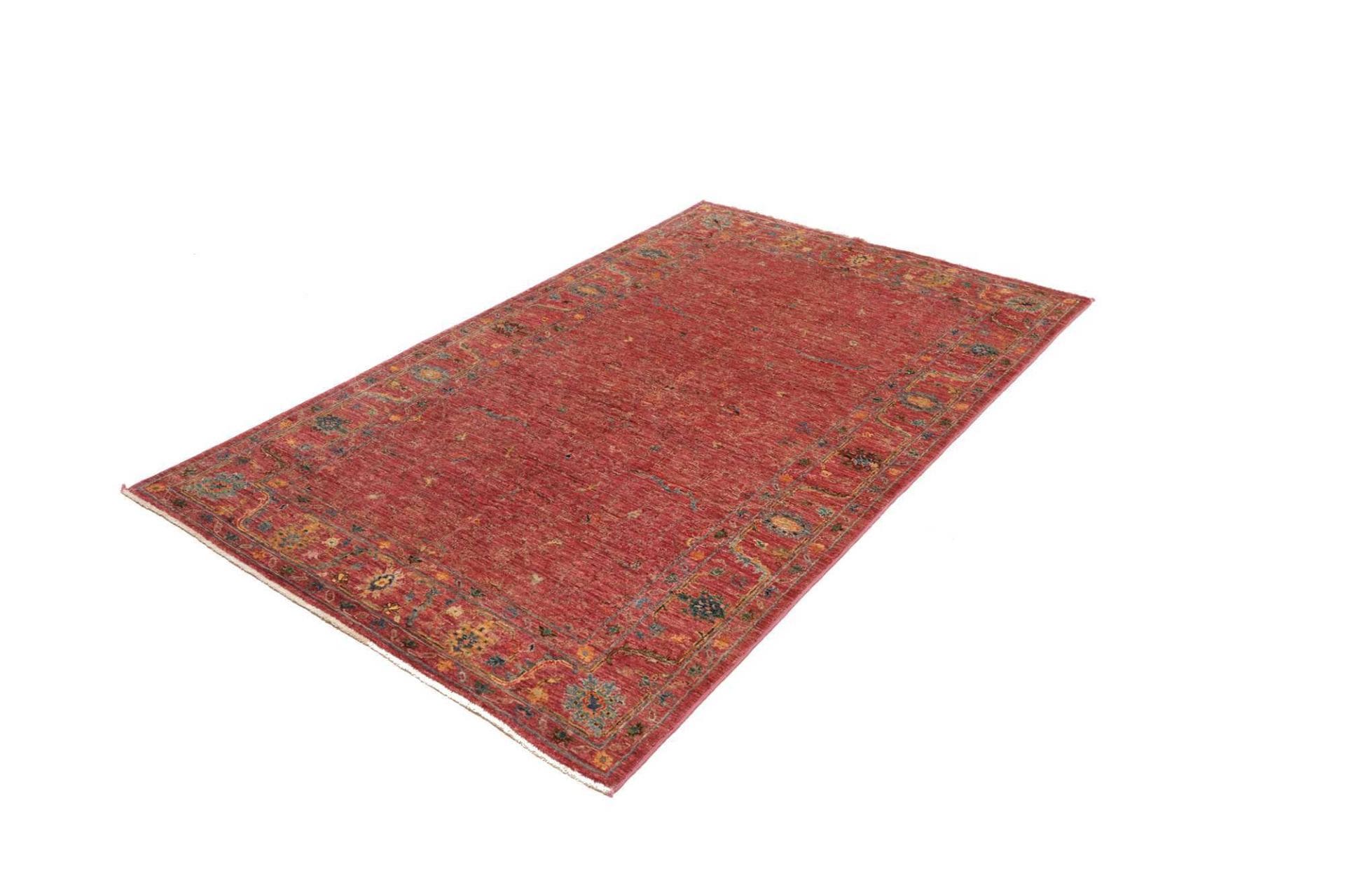 Ziegler Teppich 123 x 190cm aus Schurwolle, handgeknüpft, Orientteppich