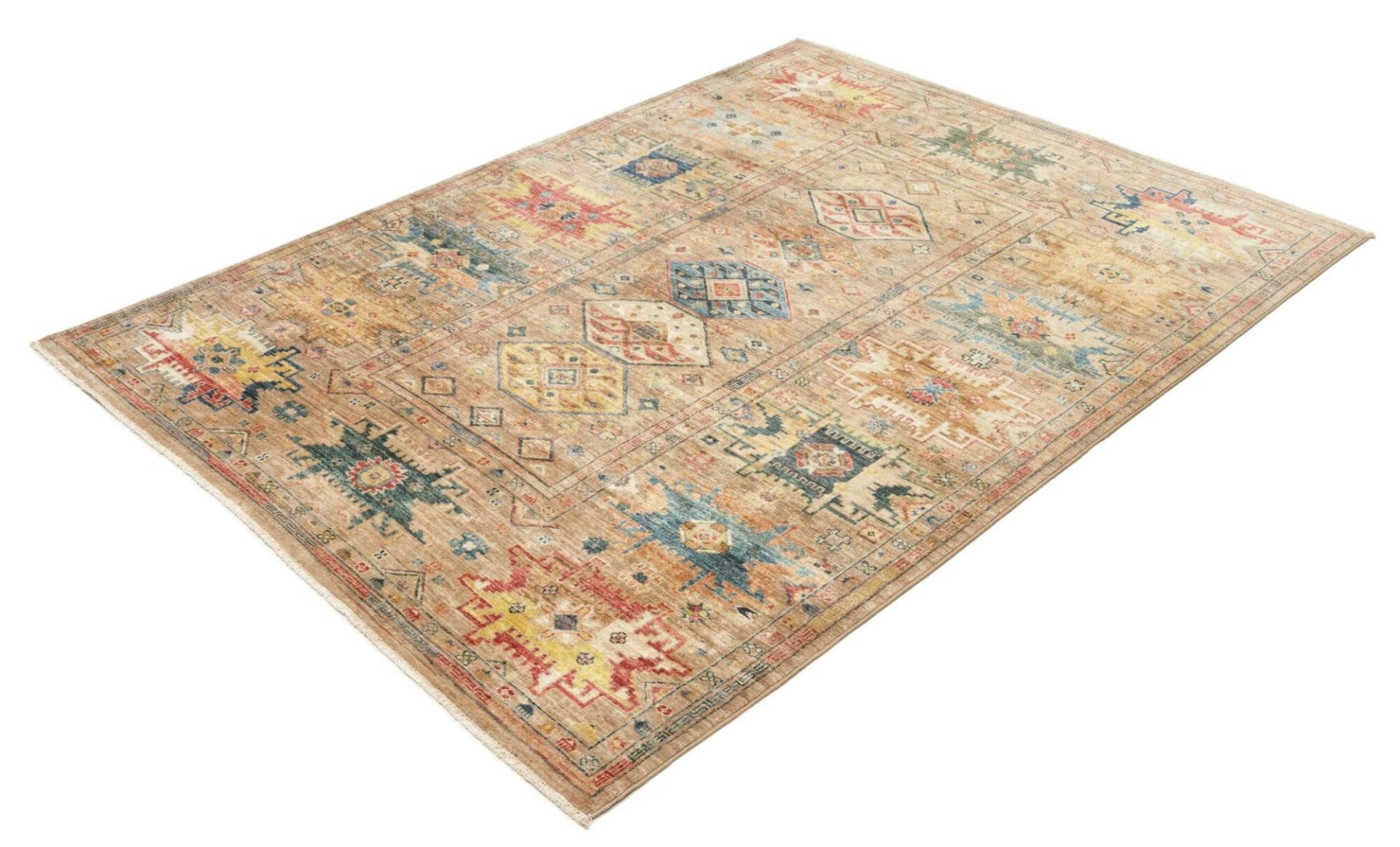 Samarkand Tribal Teppich 151 x 200 cm – Handgeknüpft, Wolle, Orientteppich