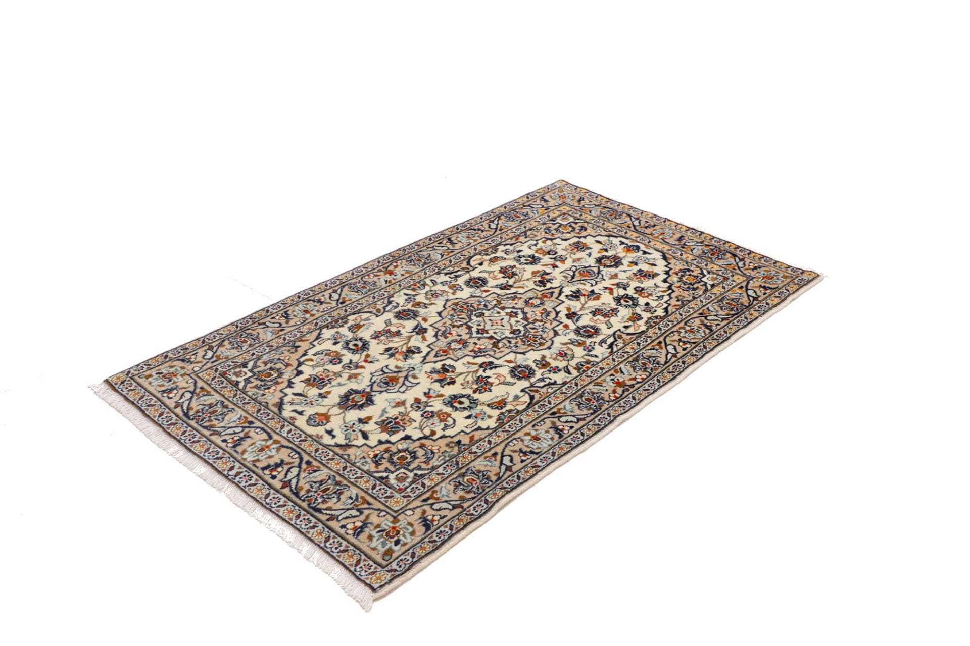 Kashan Teppich 97 x 160 cm, handgeknüpft, aus Schurwolle, Perserteppich