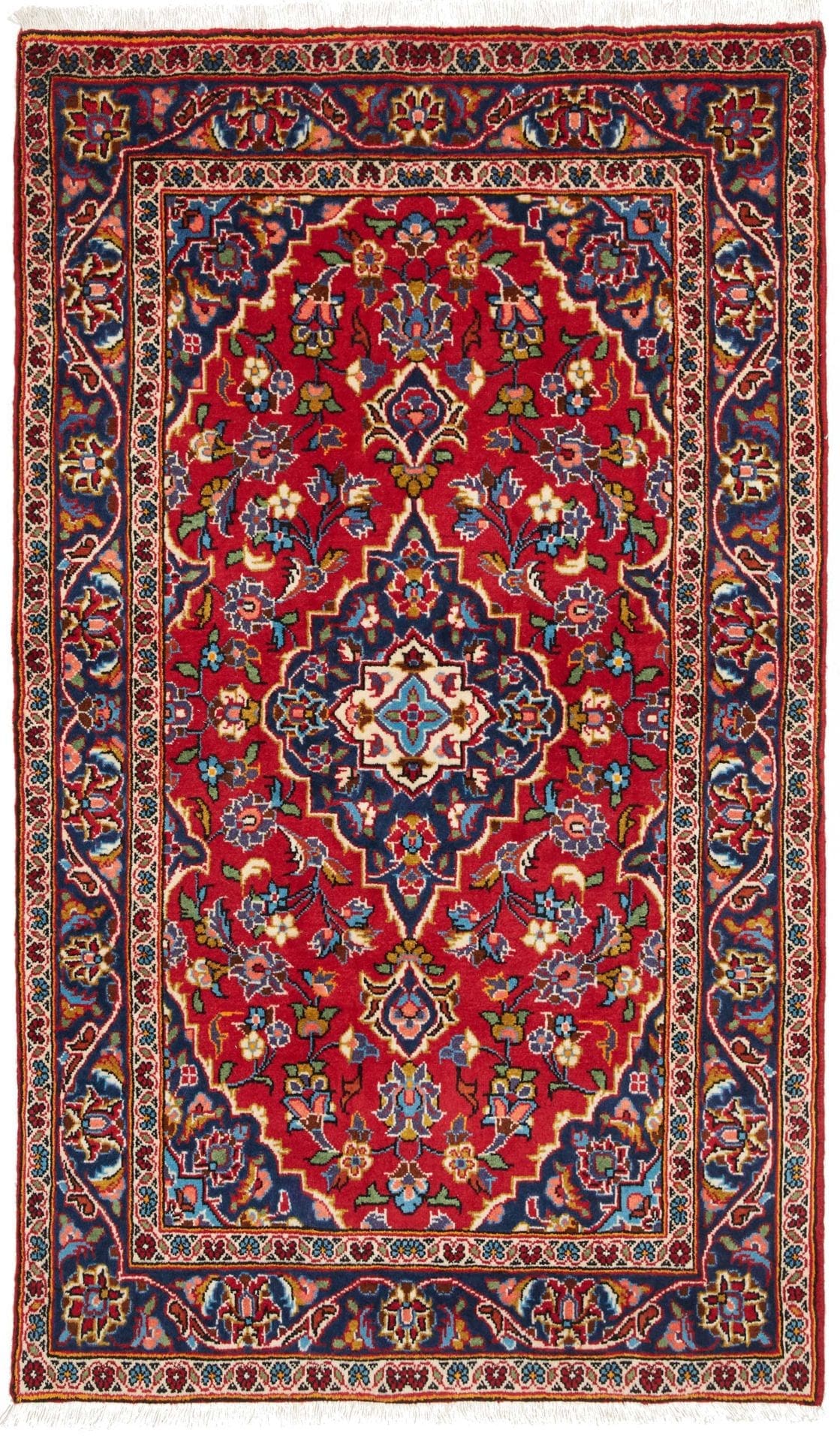 Kashan Teppich 98 x 165 cm - Handgeknüpft, Perserteppich, Wolle