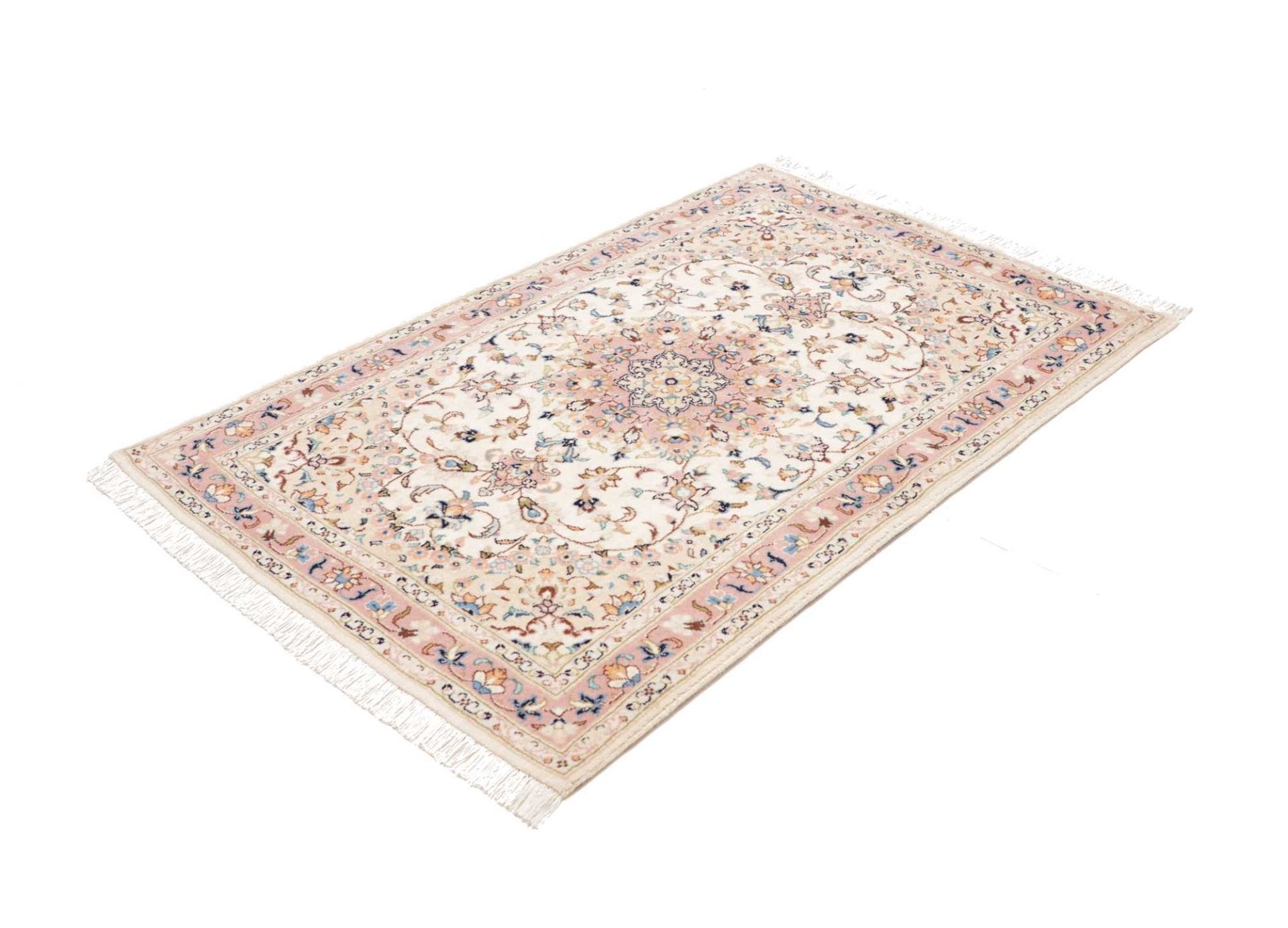 Kashan Orientteppich 105 x 150cm, Schurwolle, handgeknüpft