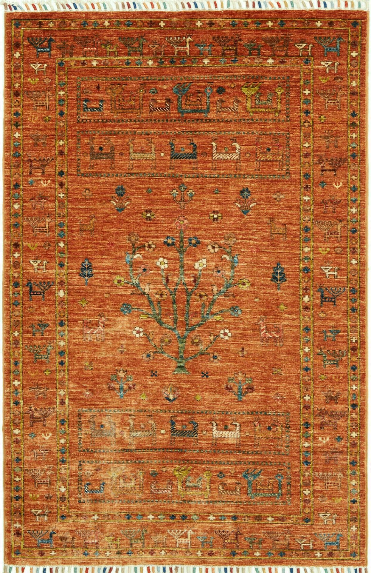 Orientteppich Samarkand 102 x 152cm, handgeknüpft, Schurwolle