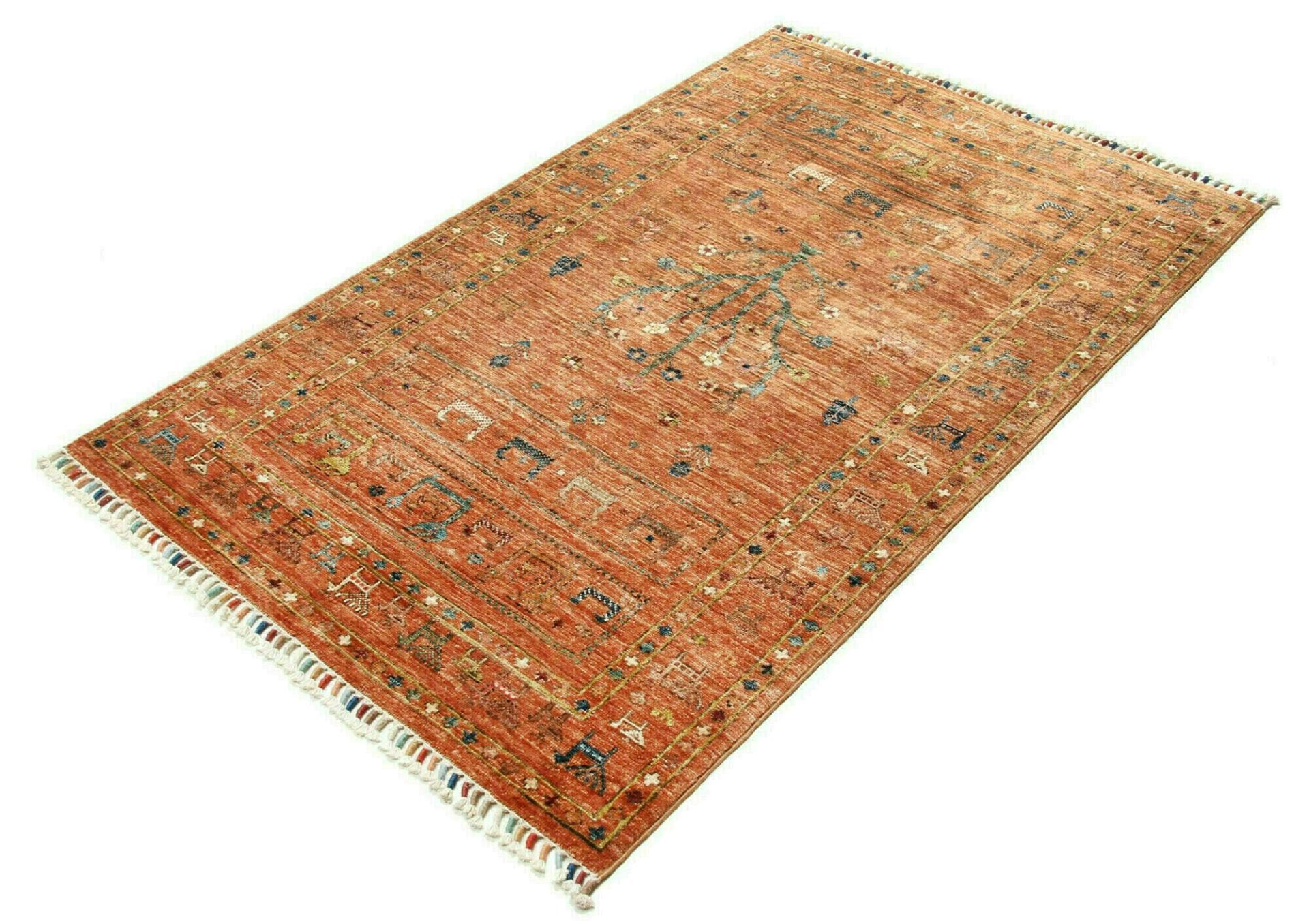 Orientteppich Samarkand 102 x 152cm, handgeknüpft, Schurwolle