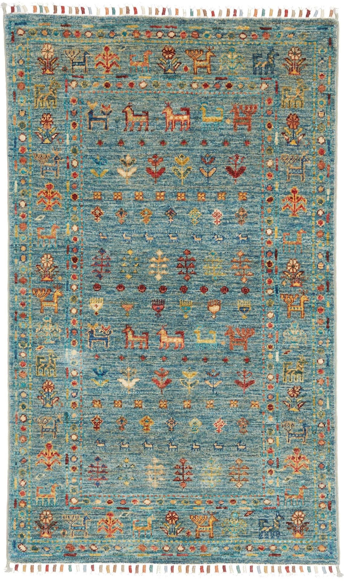 Orientteppich Samarkand 83 x 131cm – handgeknüpft, Wolle, farbenfroh