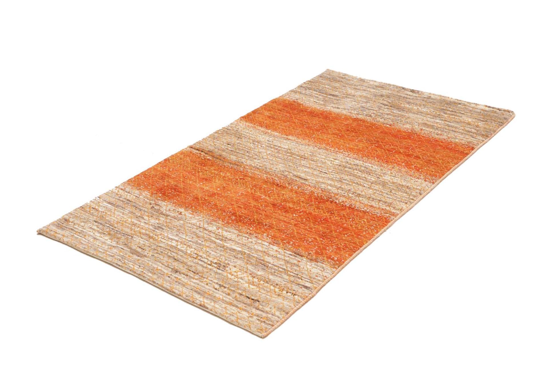 Loribaft Teppich 94 x 160 cm aus Schurwolle, handgeknüpft, Orientteppich