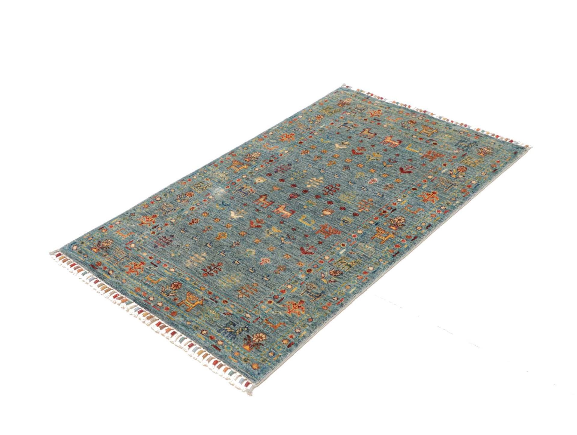 Orientteppich Samarkand 83 x 131cm – handgeknüpft, Wolle, farbenfroh