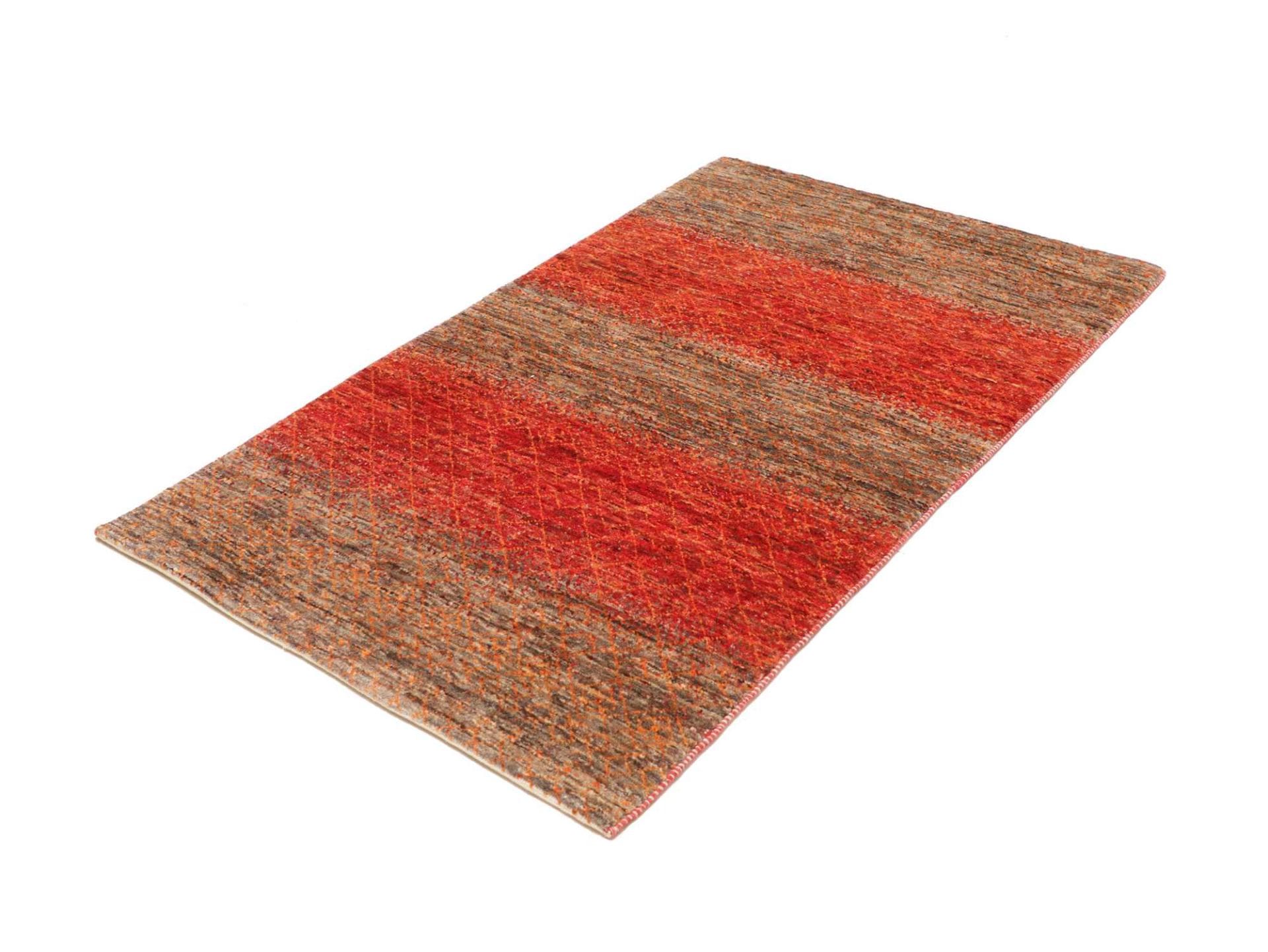 Loribaft Teppich 98 x 155 cm aus Schurwolle, handgeknüpft, Orientteppich
