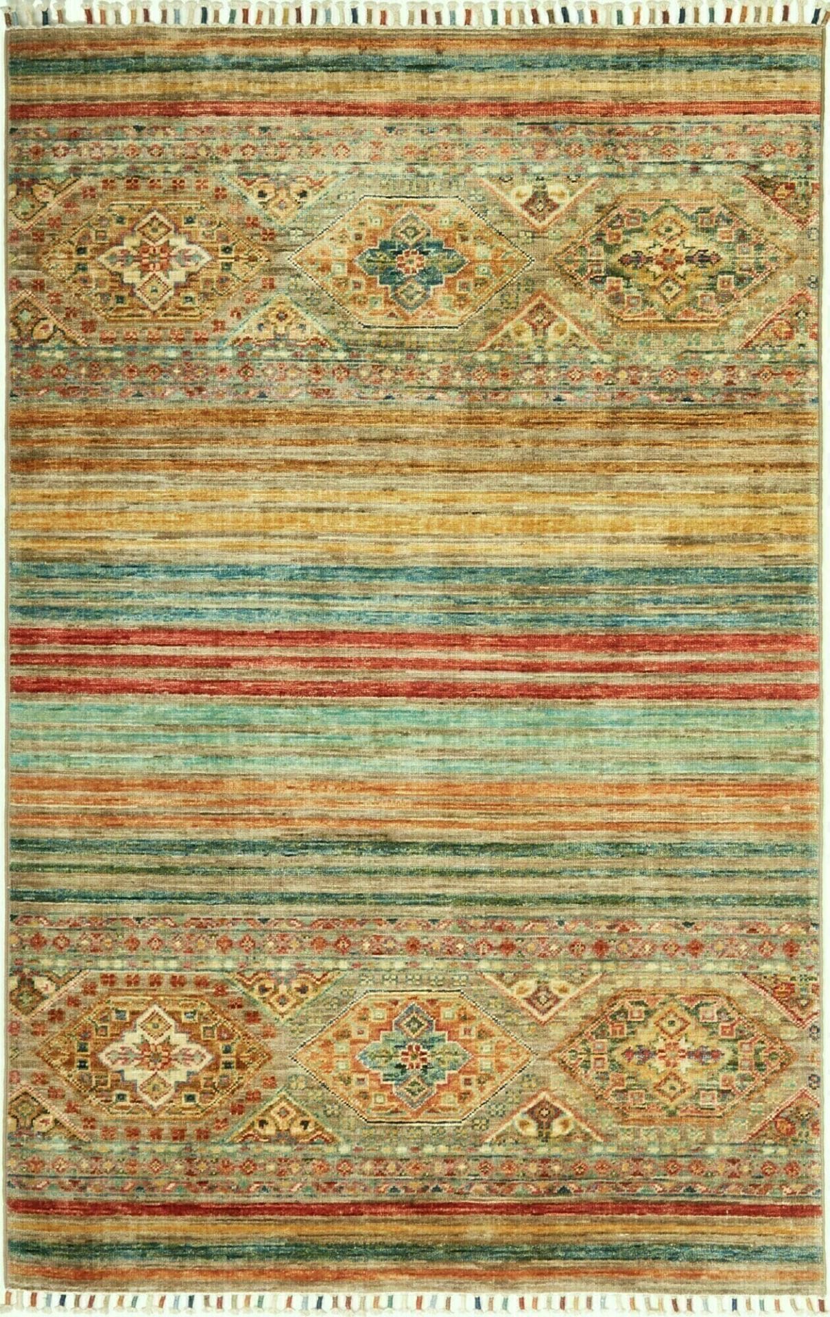 Samarkand Orientteppich 102 x 154 cm – Handgeknüpft, Wolle