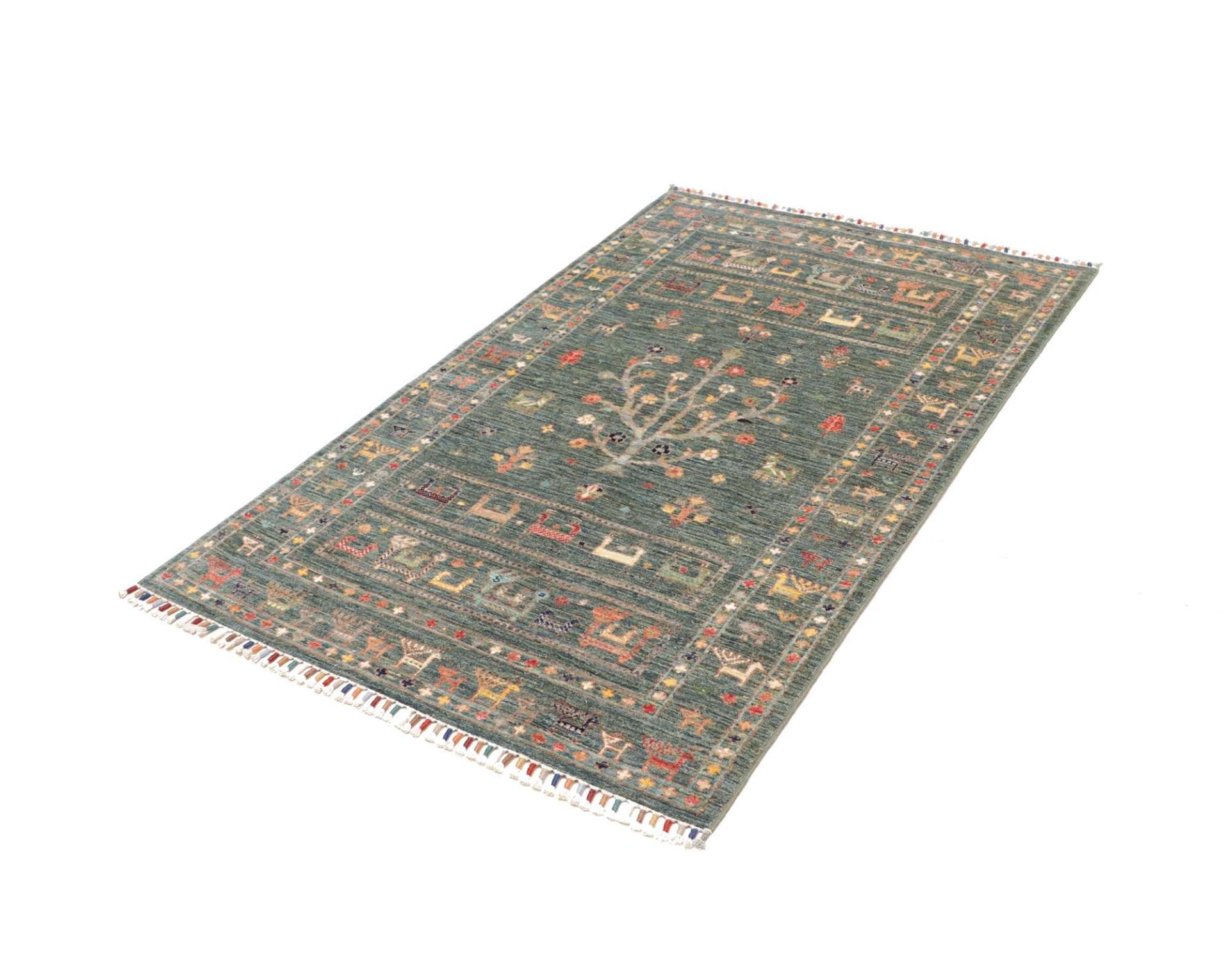 Orientteppich Samarkand 102 x 158cm aus Schurwolle, handgeknüpft
