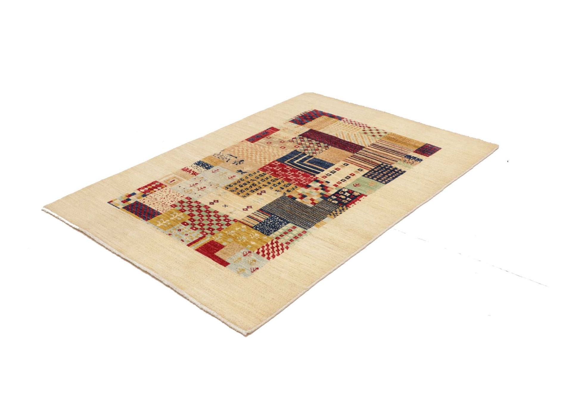 Orientteppich Samarkand 105 x 148cm, Handgeknüpft aus Schurwolle