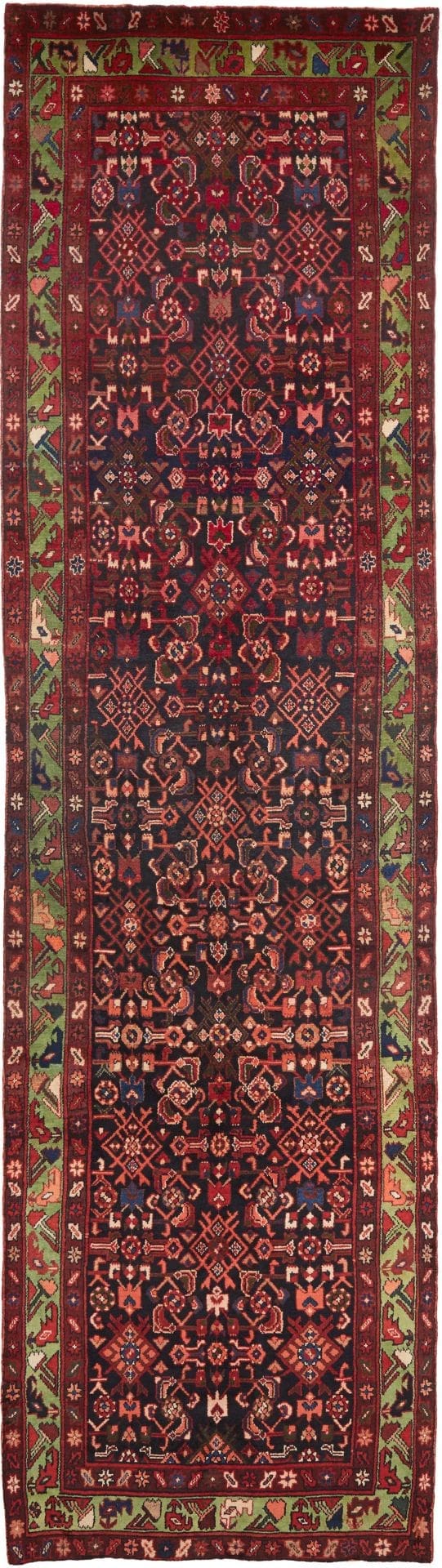 Orientteppich Hamadan 118 x 426 cm, handgeknüpft, Schurwolle