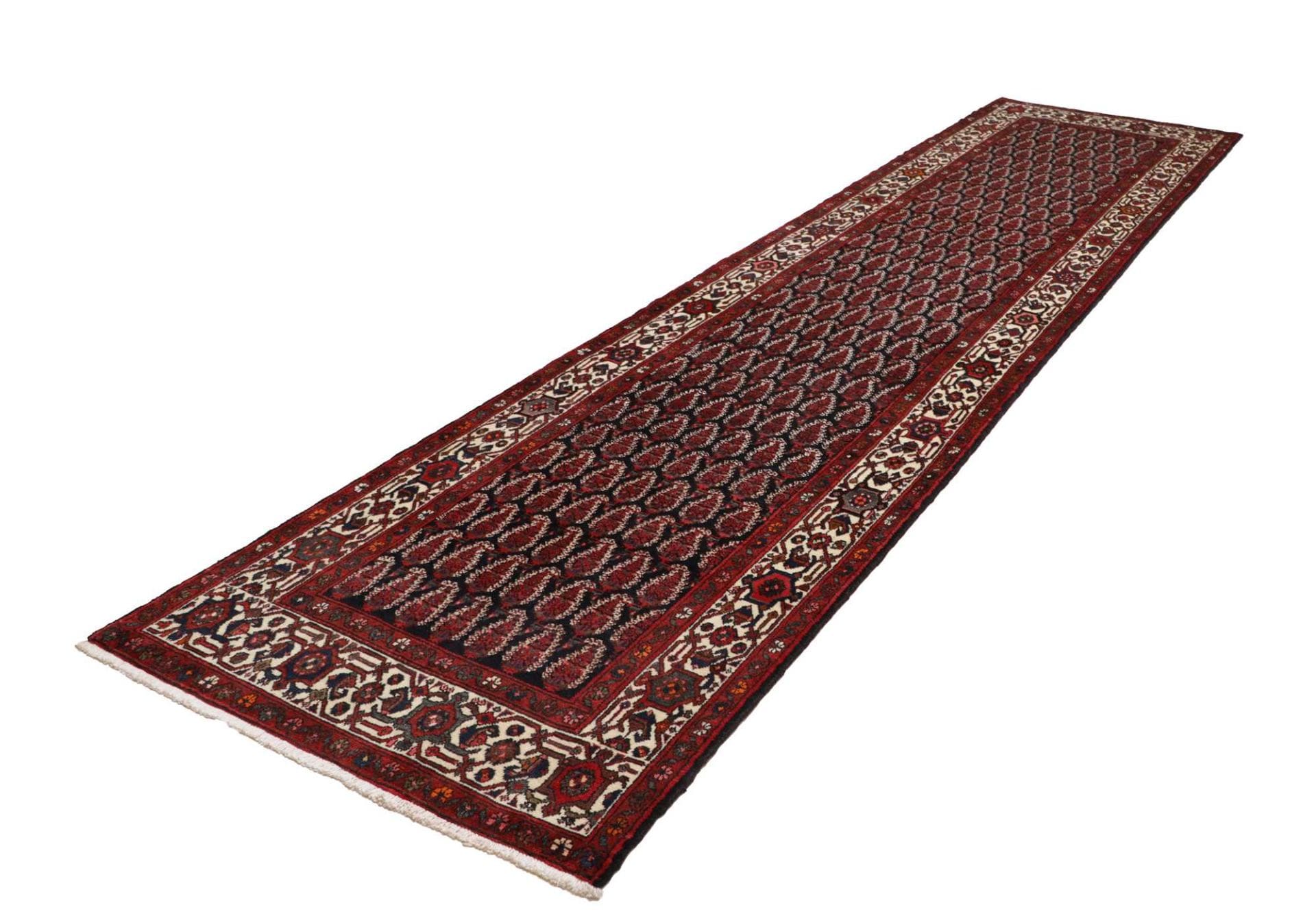 Orientteppich Hamadan 108 x 425 cm, Schurwolle, handgeknüpft