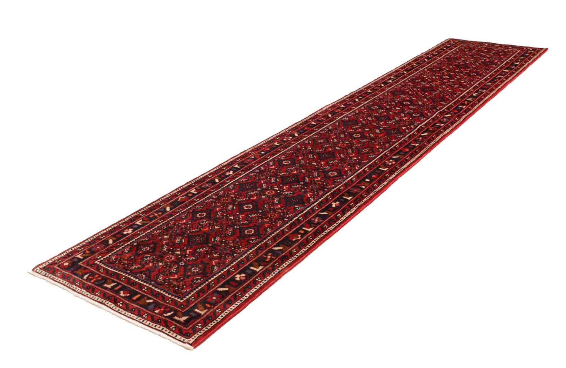 Handgeknüpfter Hamadan Teppich 91 x 400cm, Herati-Muster, Wolle