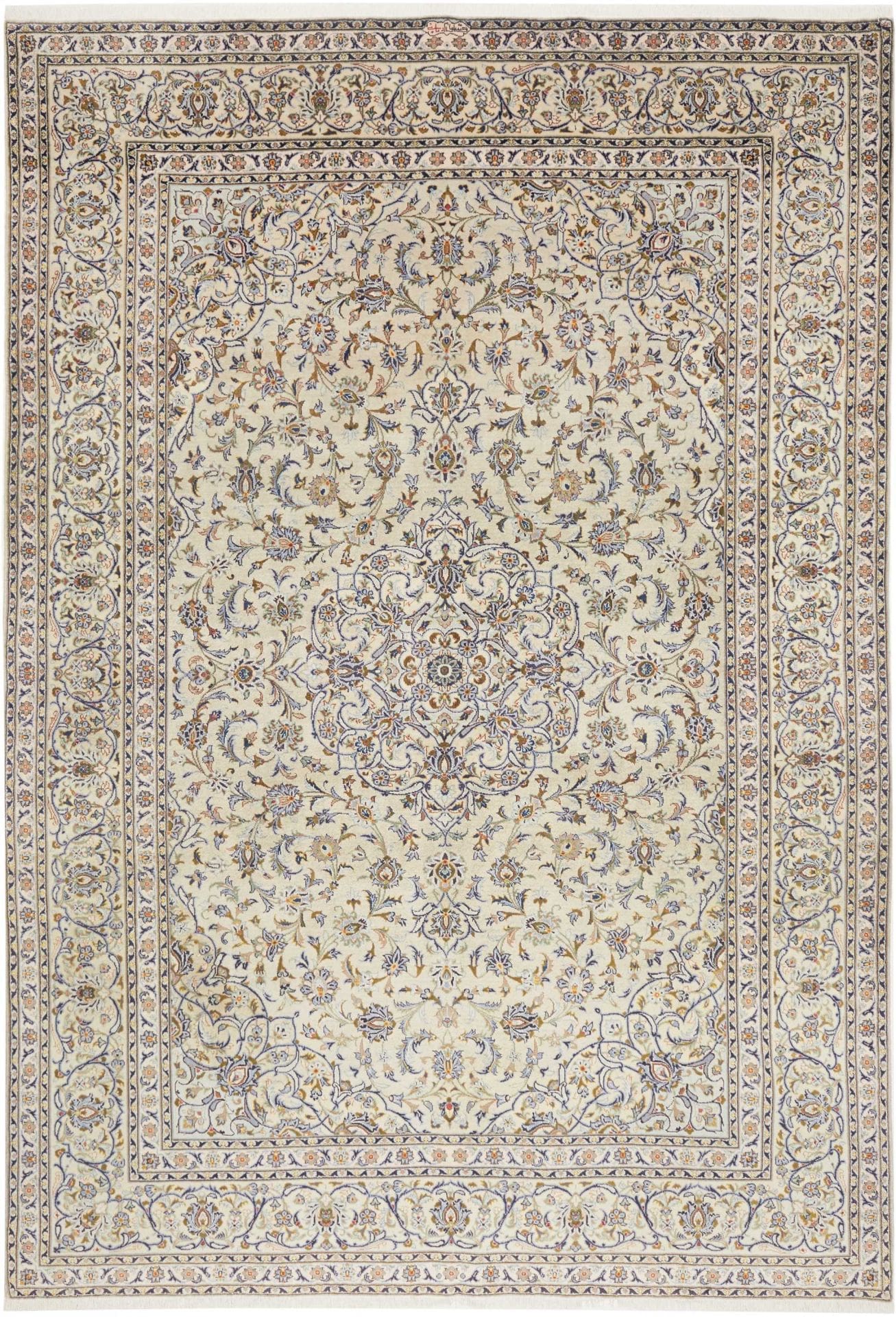 Kashan Teppich 253 x 364cm, handgeknüpft, Perserteppich, Wolle