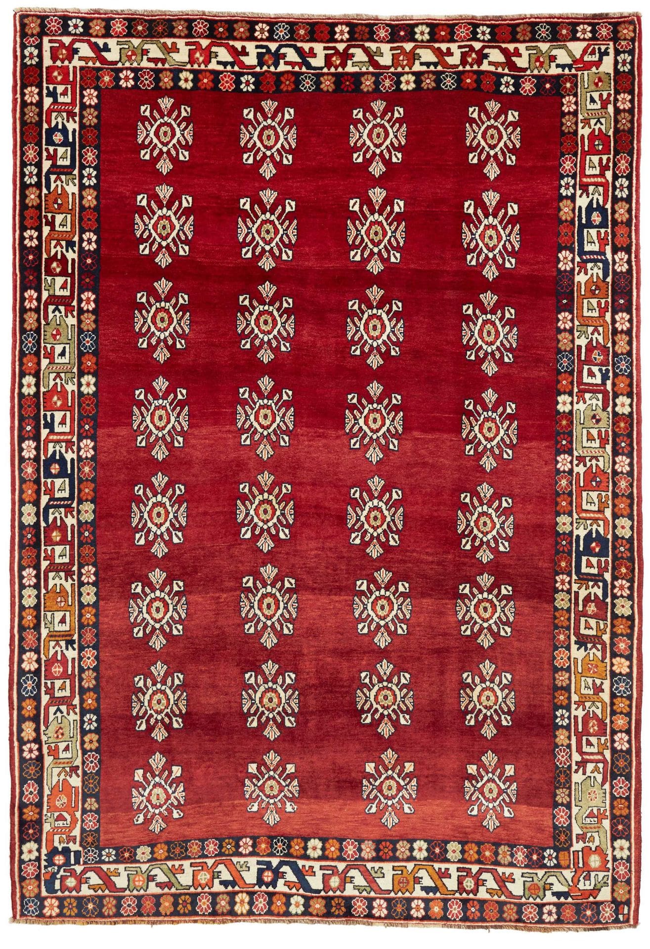 Shiraz Teppich 211 x 300cm aus Wolle, handgeknüpft, Perserteppich