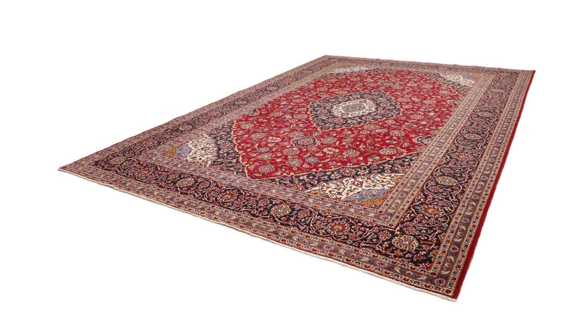 Kashan Teppich 305 x 405 cm, Schurwolle, handgeknüpft, Perserteppich