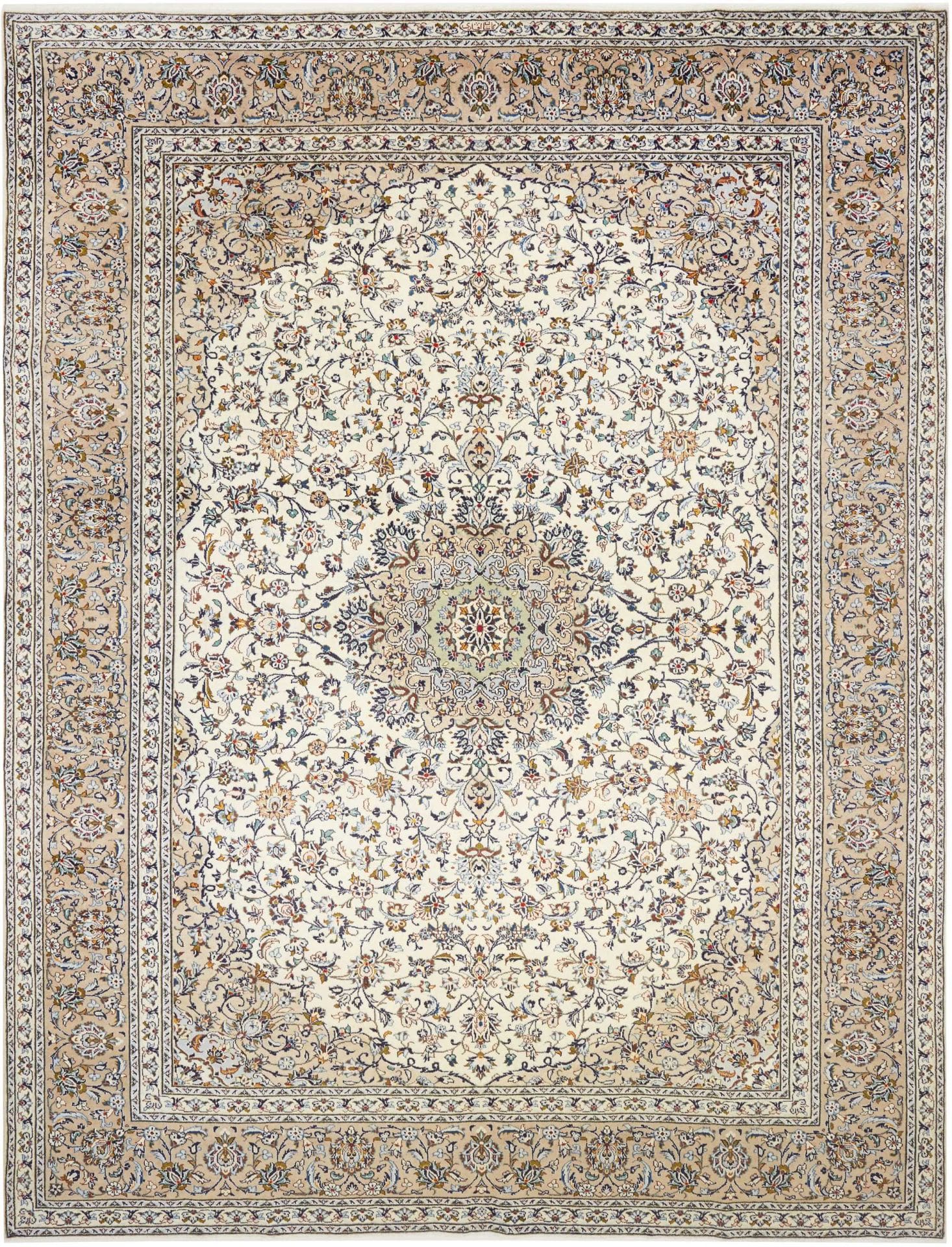 Kashan Teppich 293 x 385cm – Handgeknüpft, Perserteppich, Wolle