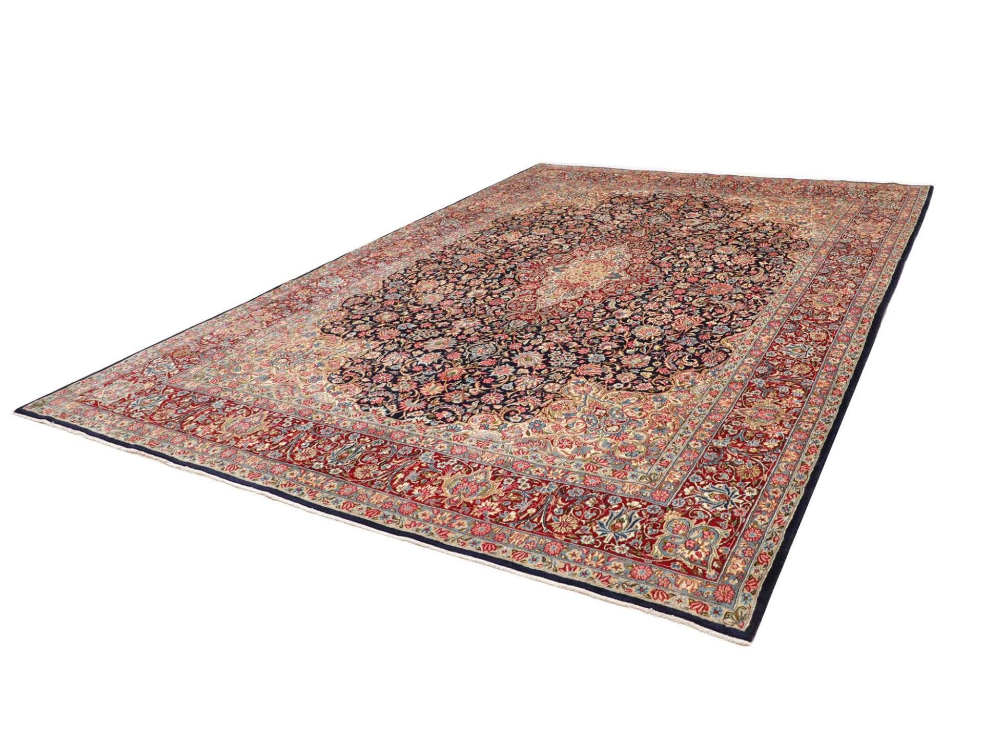 Orientteppich Kirman 275 x 387cm | florale Muster | handgeknüpft