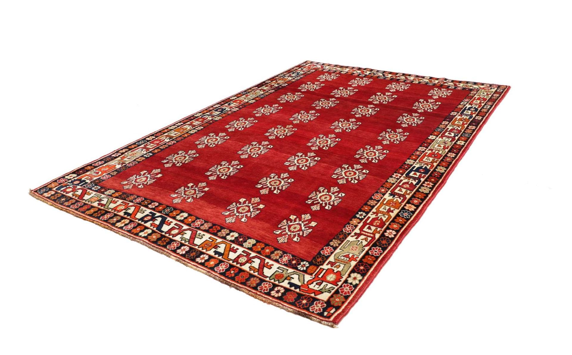 Shiraz Teppich 211 x 300cm aus Wolle, handgeknüpft, Perserteppich
