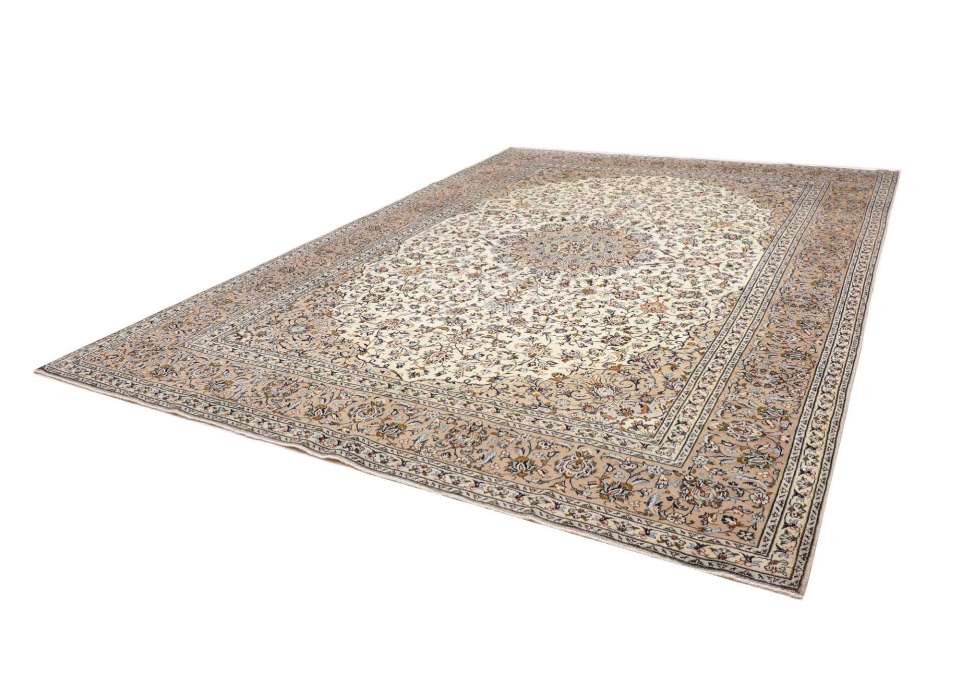 Kashan Teppich 293 x 385cm – Handgeknüpft, Perserteppich, Wolle