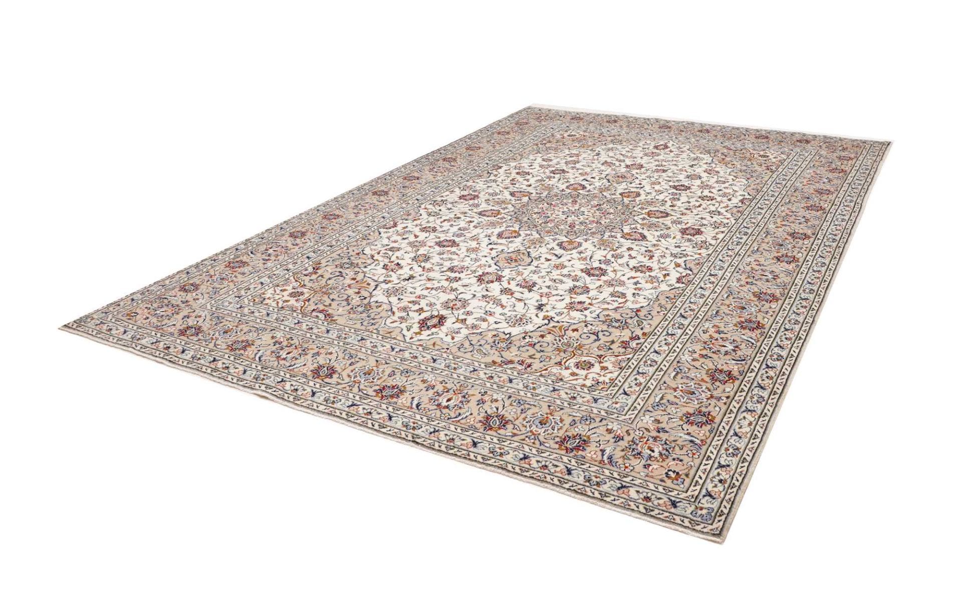 Kashan Teppich 248 x 345 cm, Handgeknüpft, Perserteppich