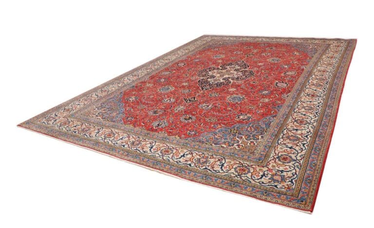 Sarough Teppich 306 x 415cm - handgeknüpft, florales Muster, Wolle