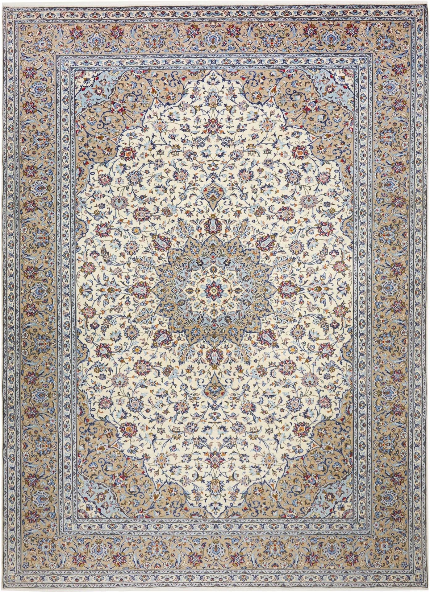 Kashan Teppich 293 x 400cm - Handgeknüpft, Schurwolle, Perserteppich