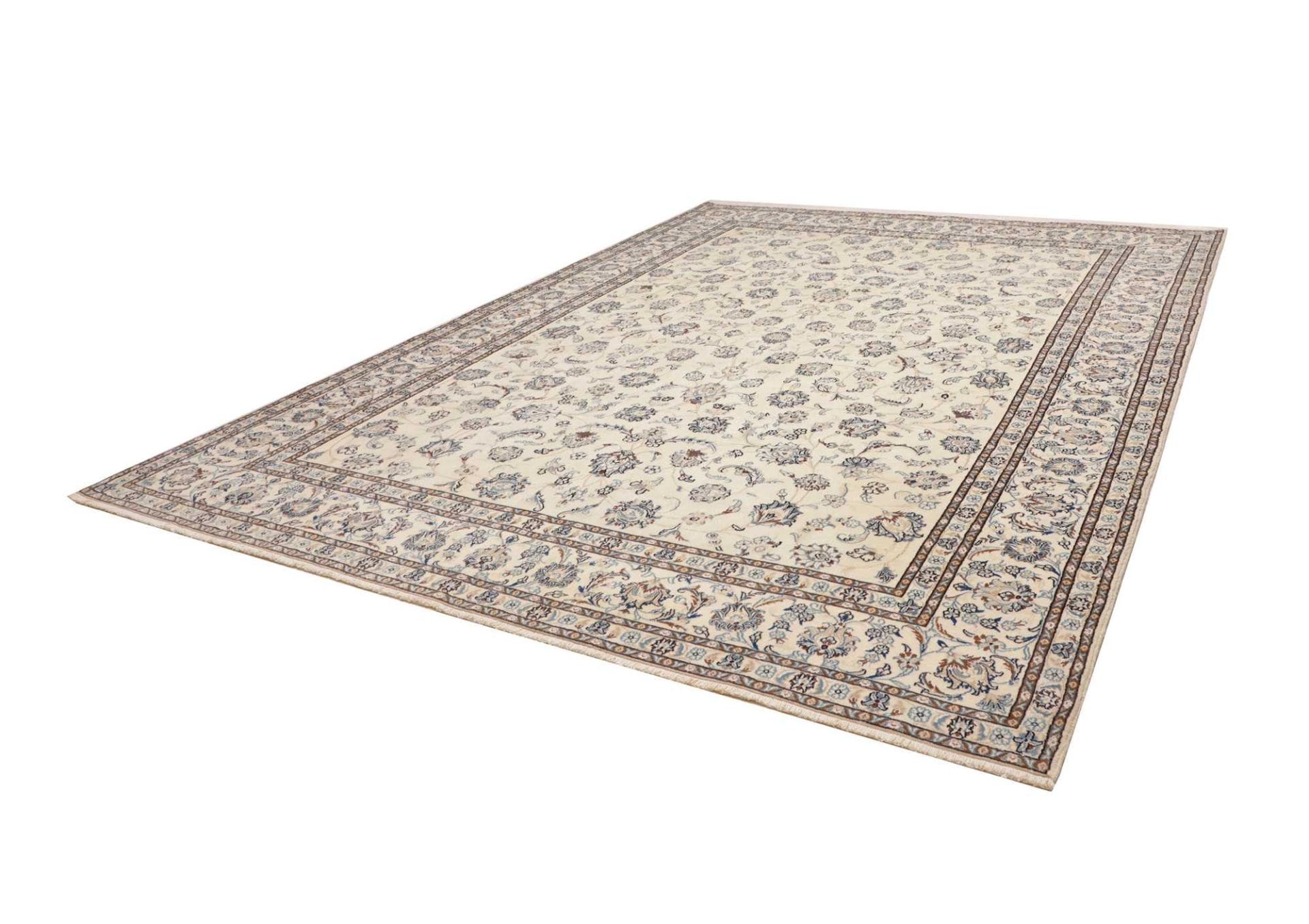 Exklusiver Nain Teppich 293 x 388cm, handgeknüpft, Schurwolle