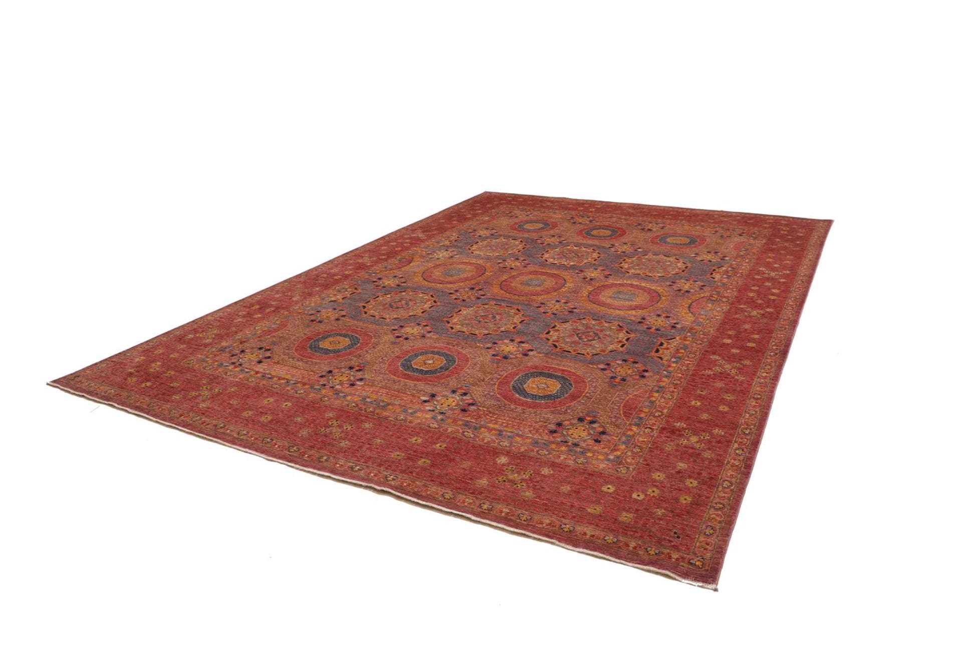 Mamluk Orientteppich 278 x 372cm, handgeknüpft, Seide, Wolle