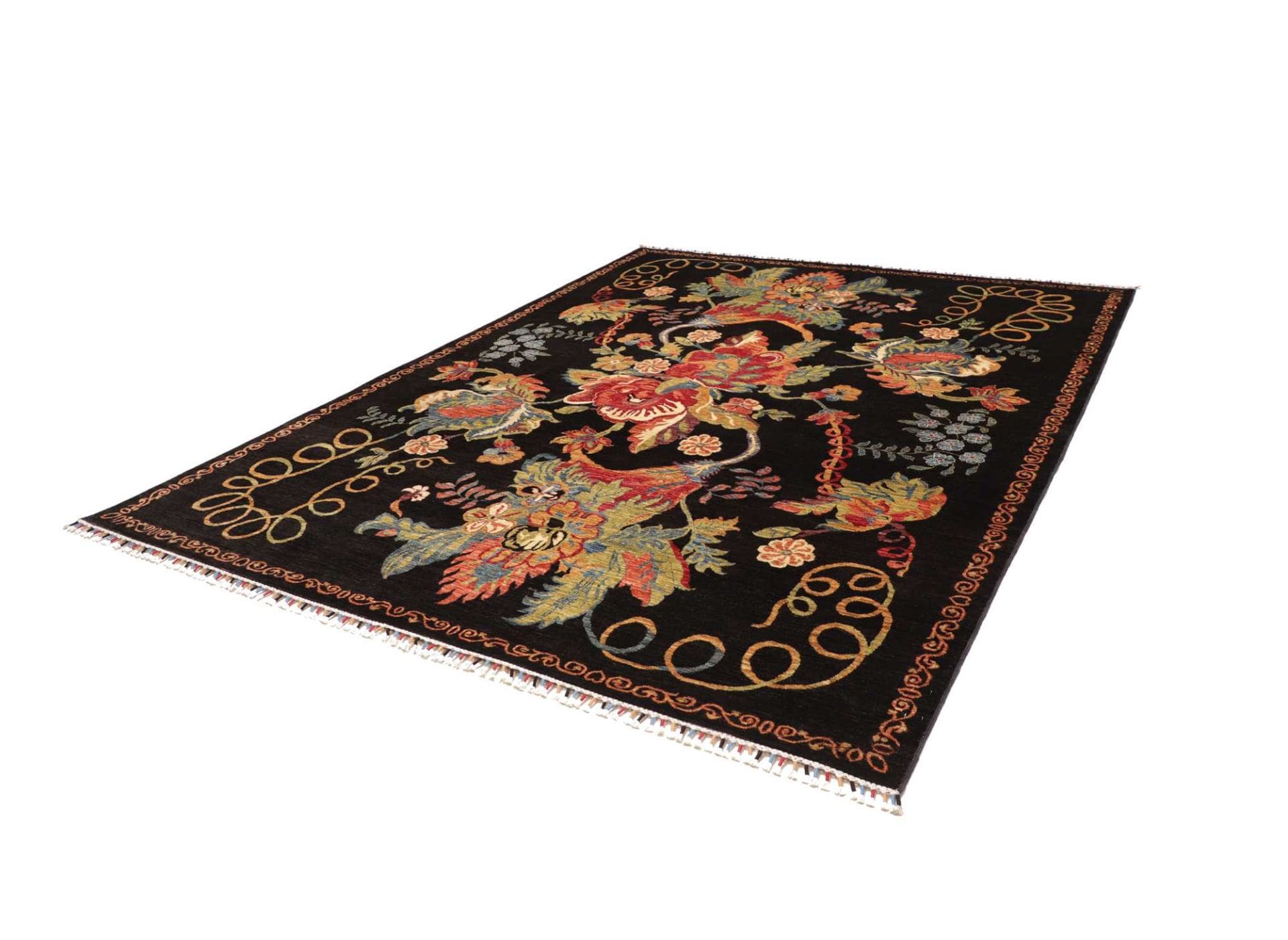 Ziegler Teppich 252 x 280cm, handgeknüpft, Schurwolle, Orientteppich