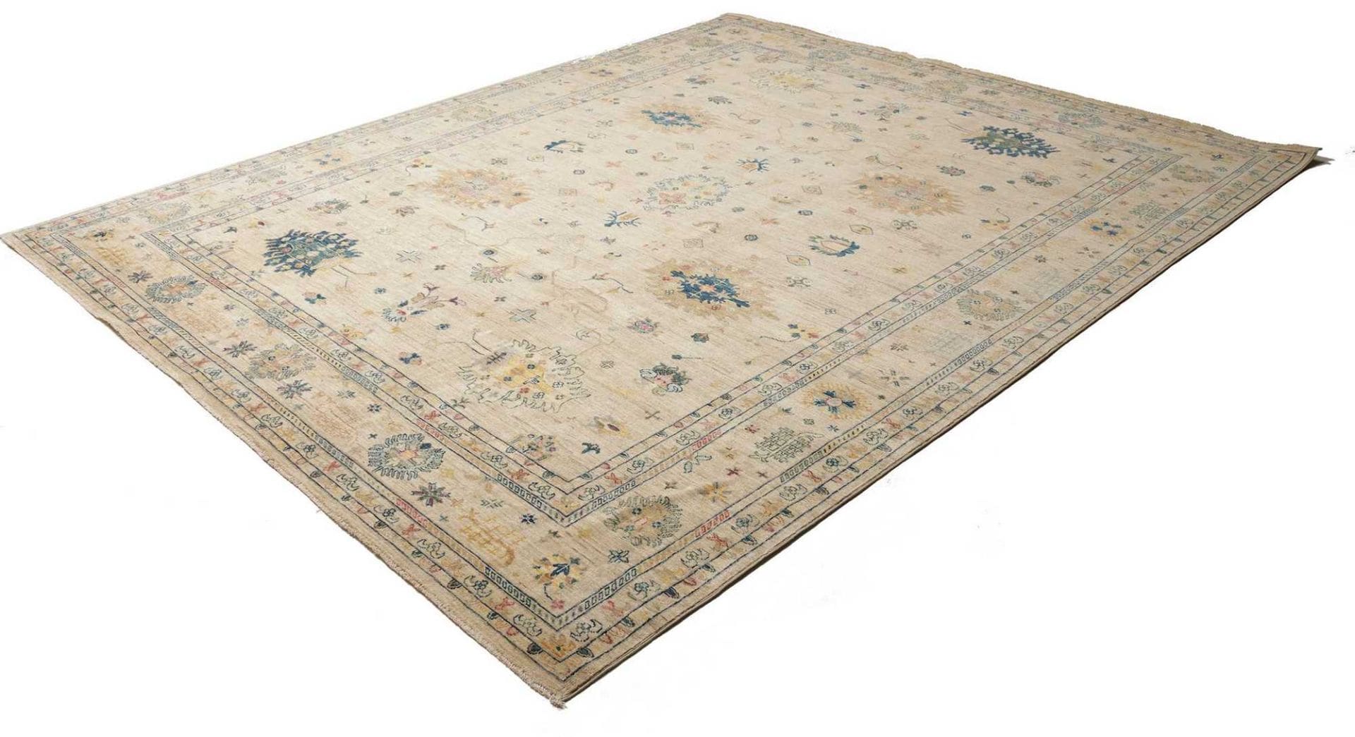 Ziegler Farahan Orientteppich 246 x 300cm, bunten Mustern, handgeknüpft