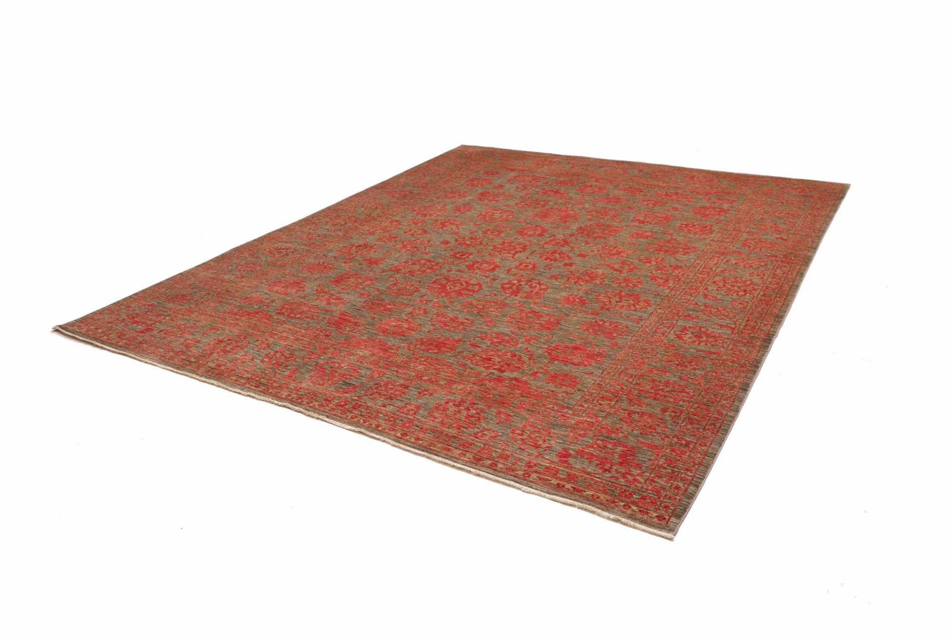 Ziegler Teppich 258 x 301 cm aus Schurwolle, handgeknüpft, Orientteppich