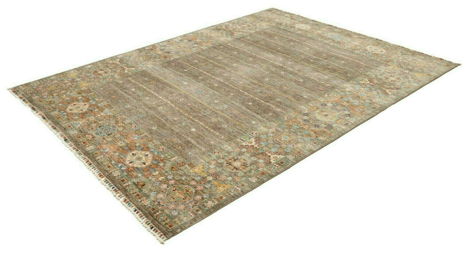 Orientteppich Samarkand 198 x 251 cm, handgeknüpft, Schurwolle