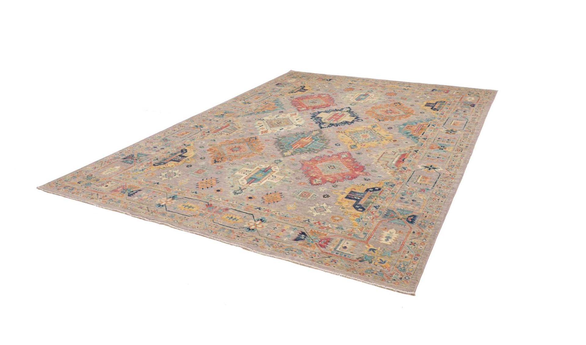 Samarkand Orientteppich 242 x 314cm, Schurwolle, handgeknüpft