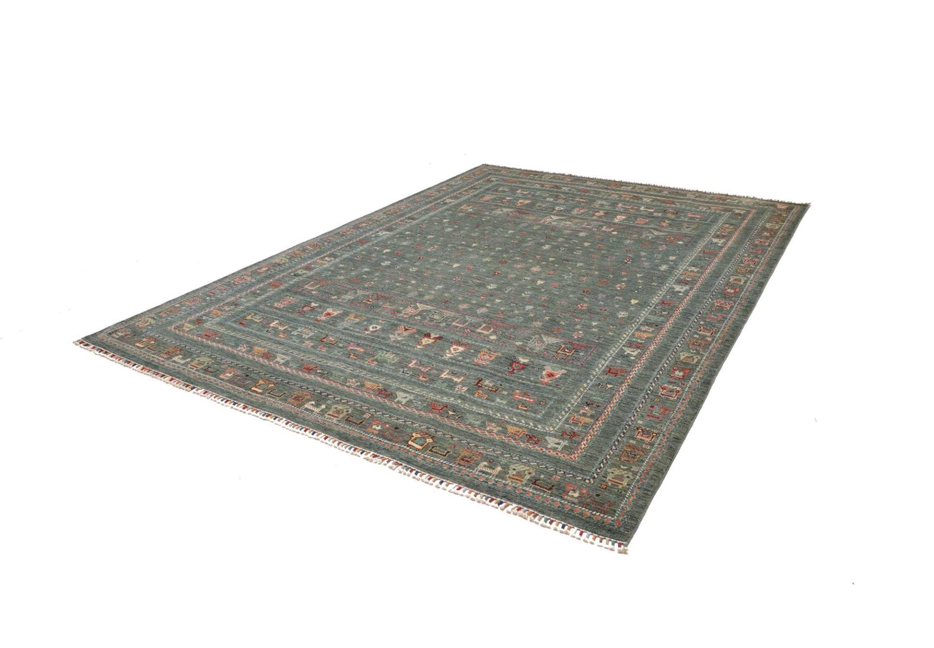 Samarkand Orientteppich 242 x 316cm, Schurwolle, handgeknüpft