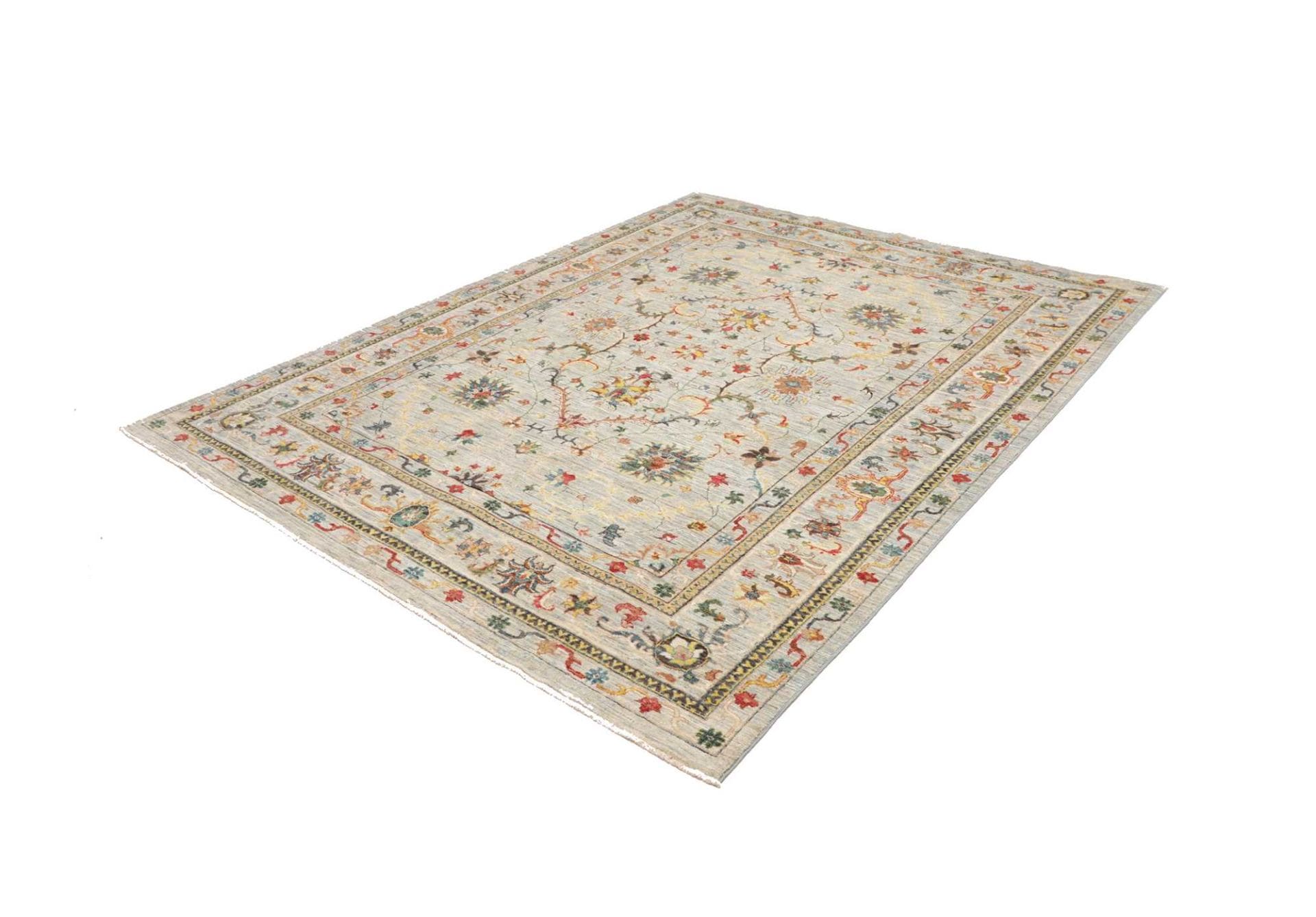 Ziegler Teppich 200 x 247cm, Schurwolle, handgeknüpft, Orientteppich