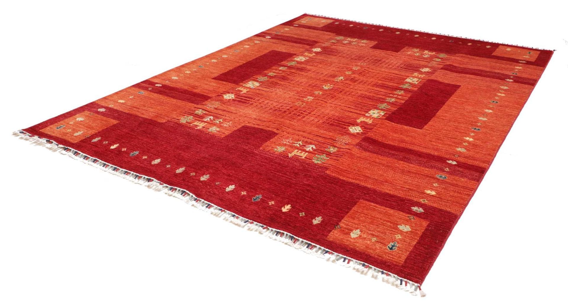 Gabbeh Teppich 248 x 292 cm, handgeknüpft, weiche Schurwolle