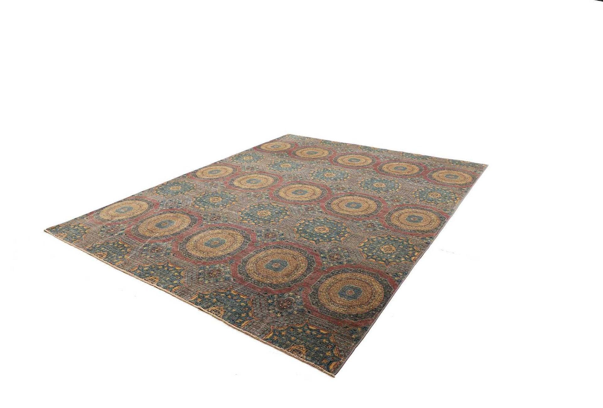 Mamluk Orientteppich 249 x 303cm, Seide, handgeknüpft