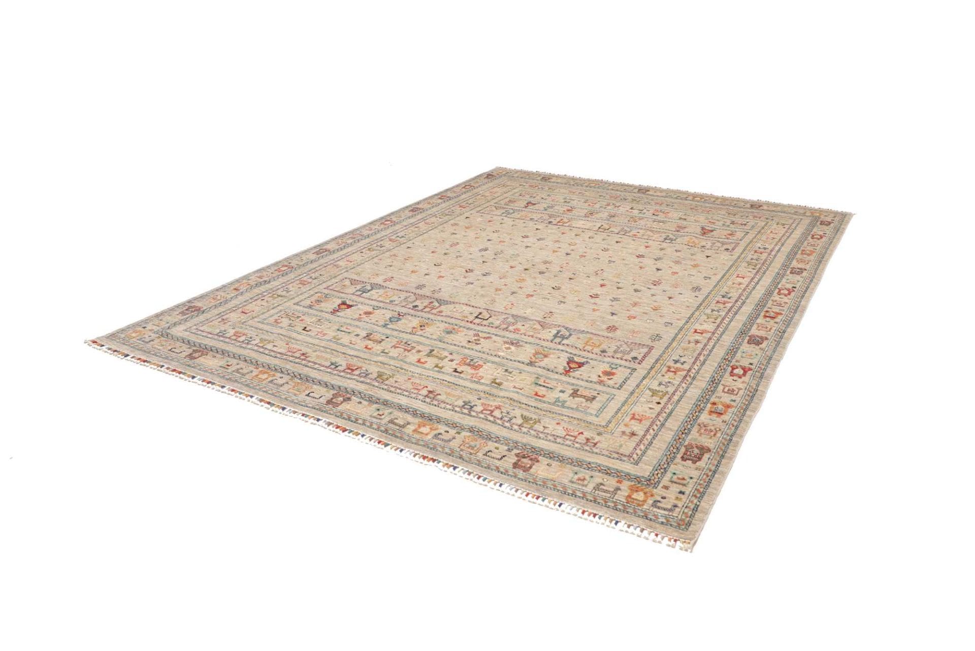 Orientteppich Samarkand 249 x 303cm – handgeknüpft, Wolle, bunt