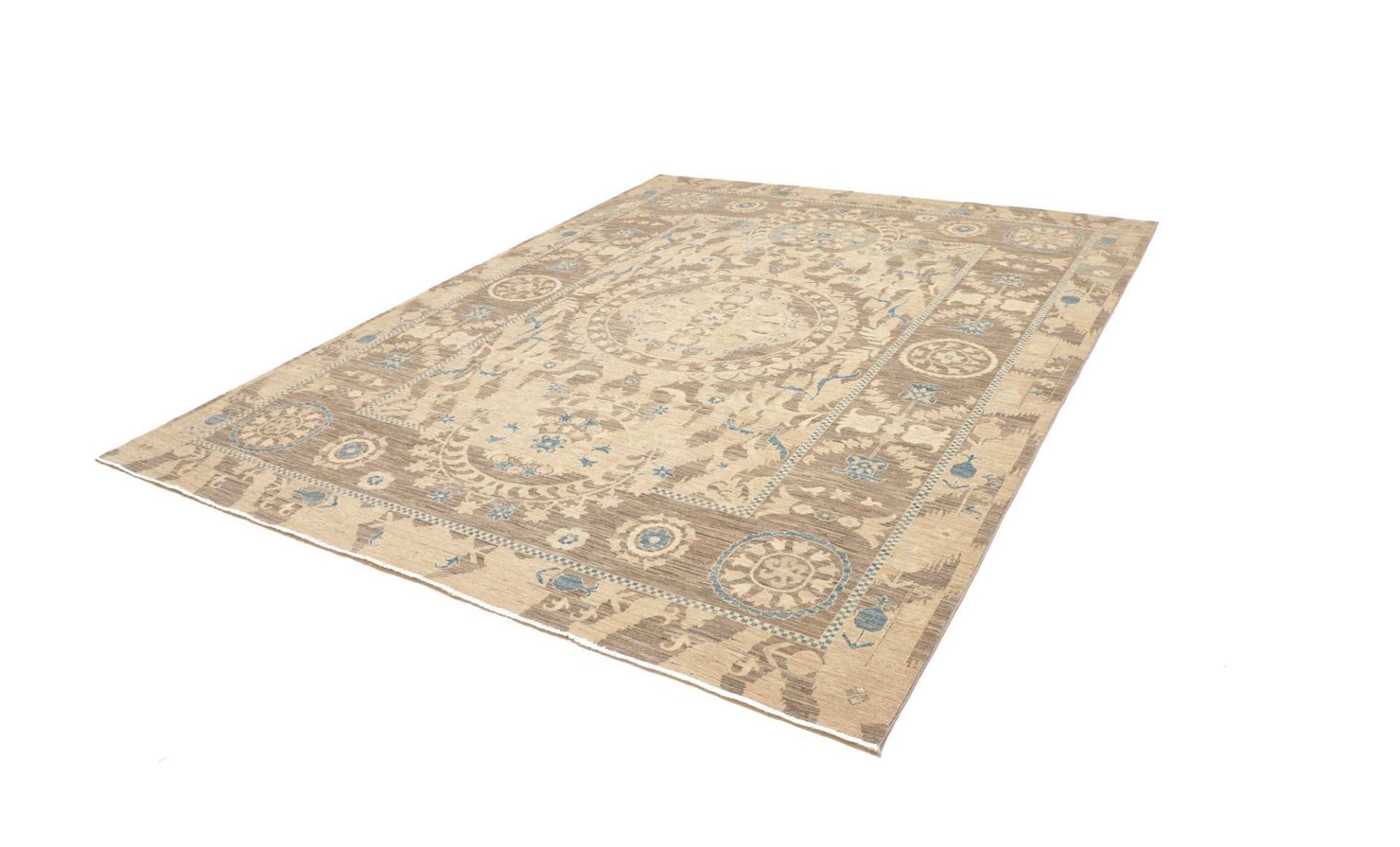 Ziegler Orientteppich 253 x 306 cm, Schurwolle, handgeknüpft