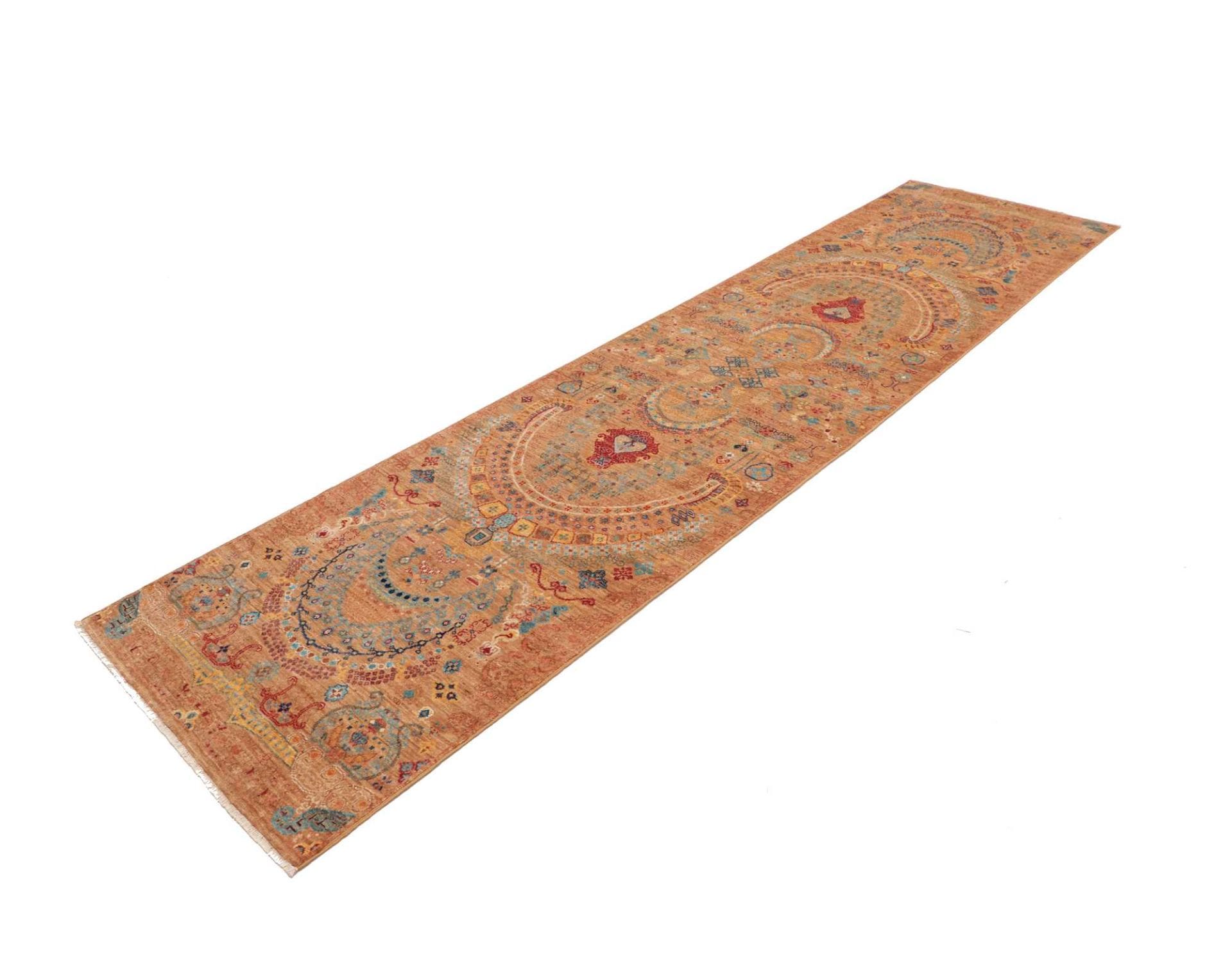Orientteppich Samarkand 82 x 305 cm – Handgeknüpft aus Wolle