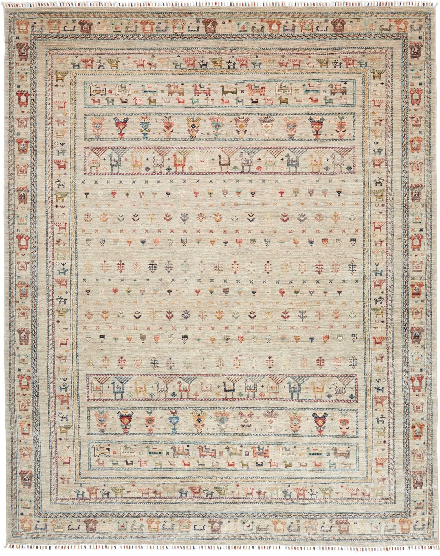Samarkand Orientteppich 249 x 308 cm, handgeknüpft, Wolle