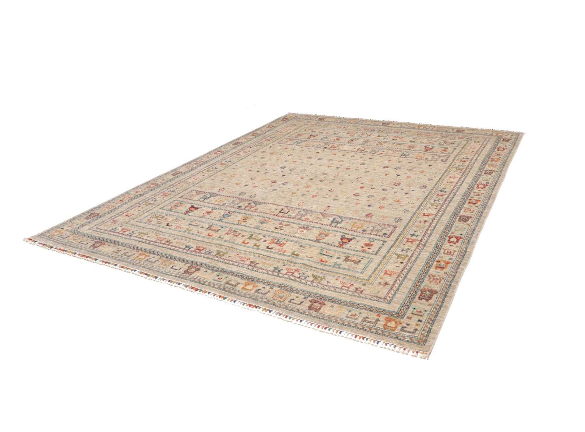 Samarkand Orientteppich 249 x 308 cm, handgeknüpft, Wolle